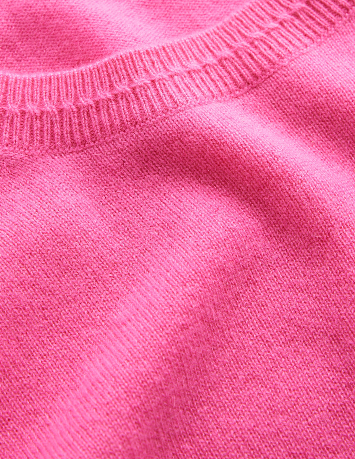 Eva Cashmere Crew Neck Sweater-Party Pink - Image 7