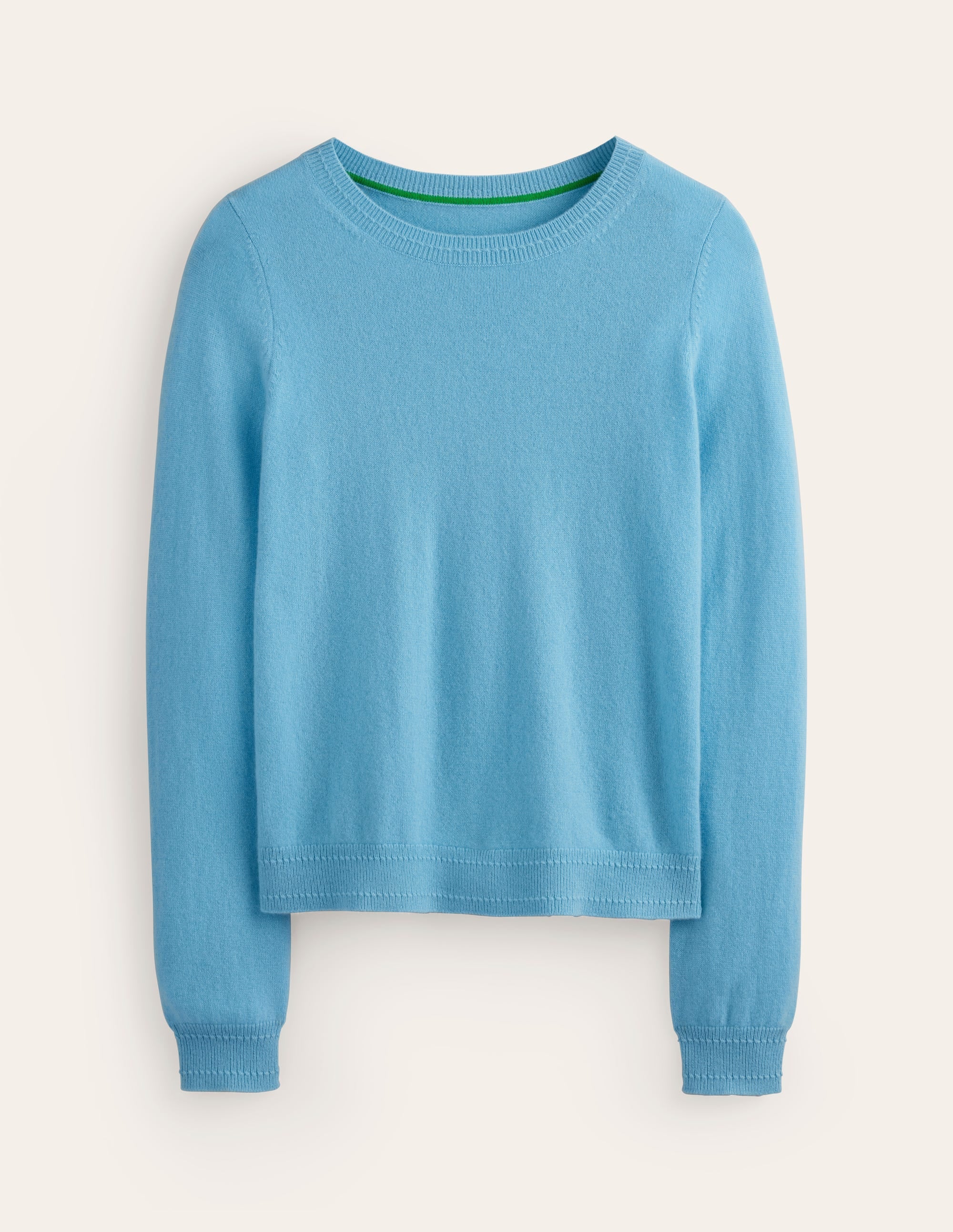 Eva Cashmere Crew Neck Sweater-Air Blue - Image 5