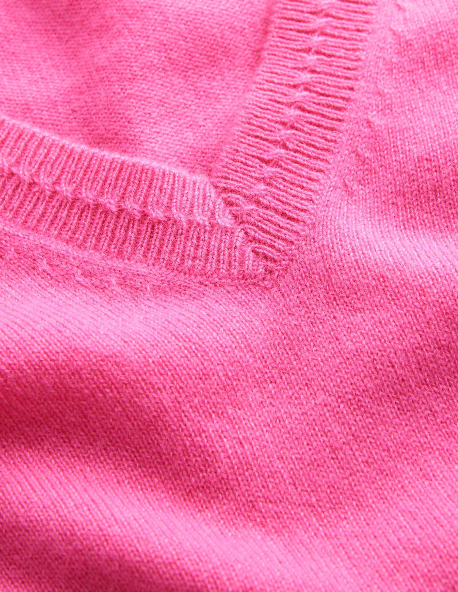 Eva Cashmere V-Neck Sweater-Sangria Sunset-6