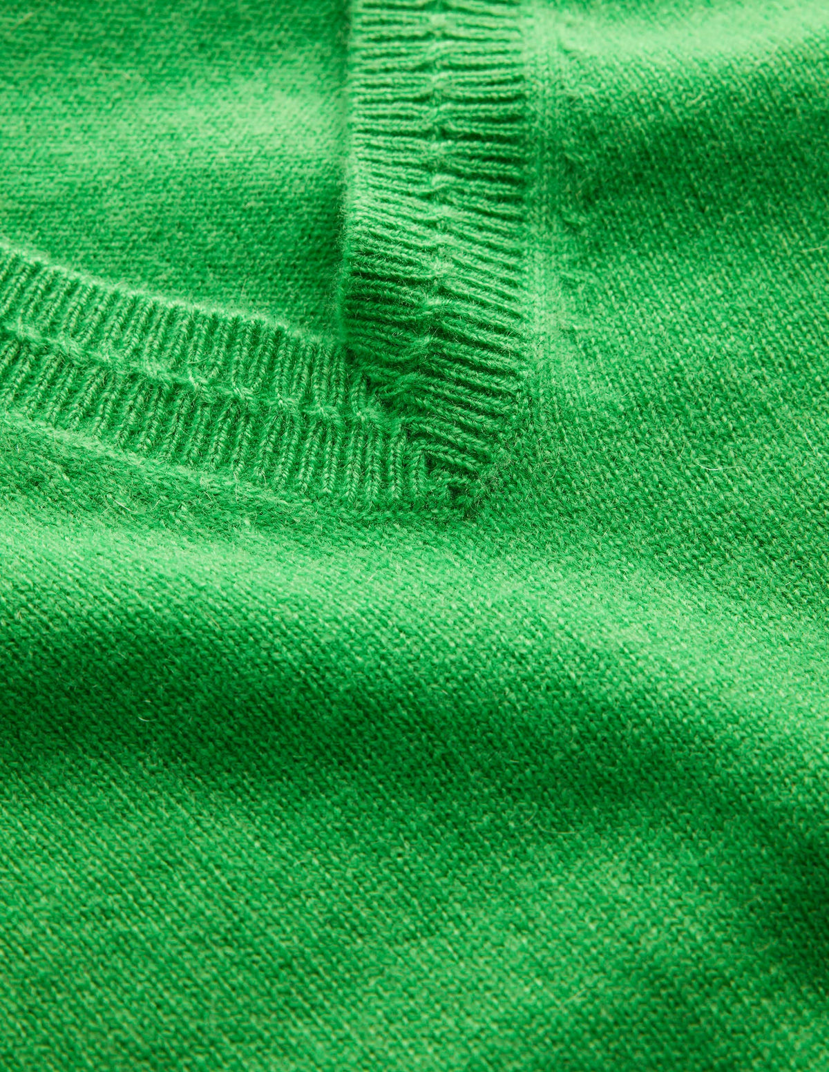 Eva Cashmere V-Neck Sweater-Bright Green-6