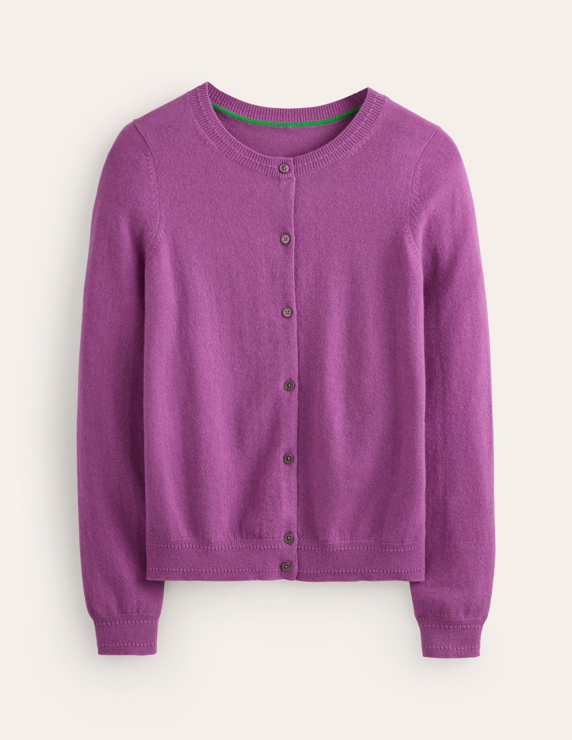 Eva Cashmere Crew Cardigan-Mulberry-5