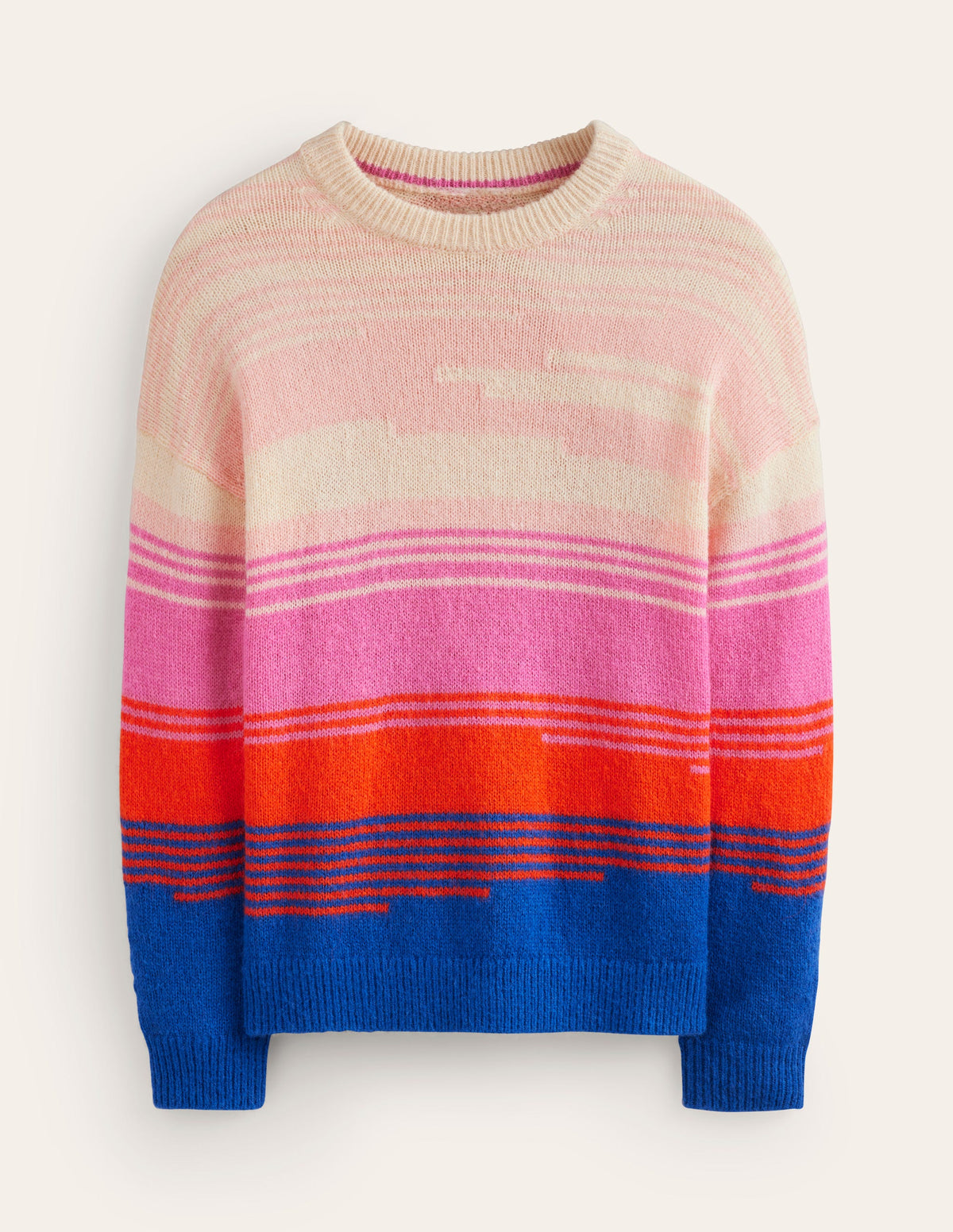 Scenic Crew Neck Sweater-Bright Blue, Scenic Intarsia - Image 6