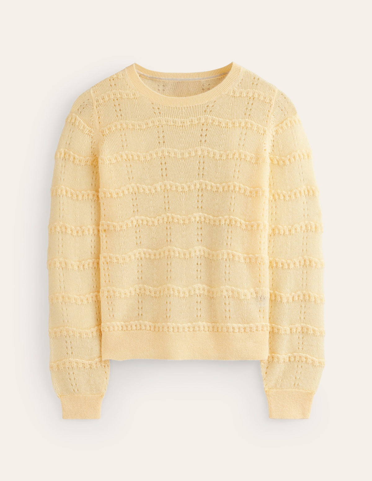 Fluffy Pointelle Sweater-Pear-5