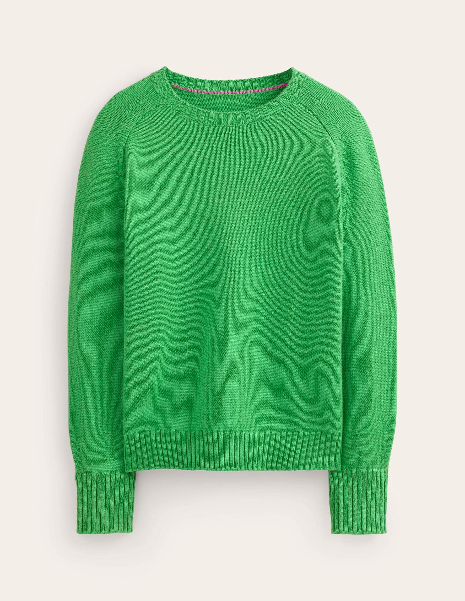 Split Cuff Cashmere Sweater-Bright Green-6