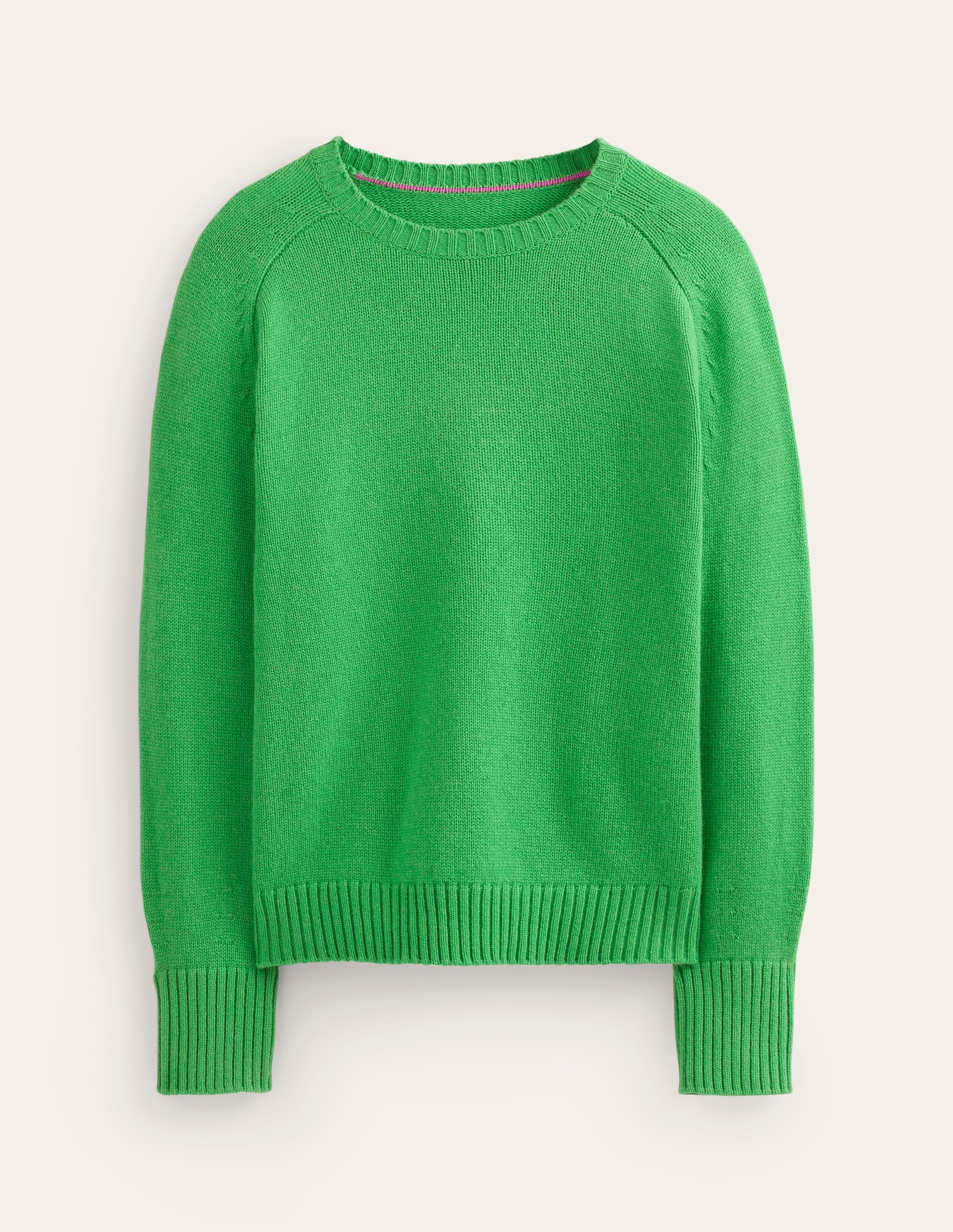 Split Cuff Cashmere Sweater-Bright Green - Image 6