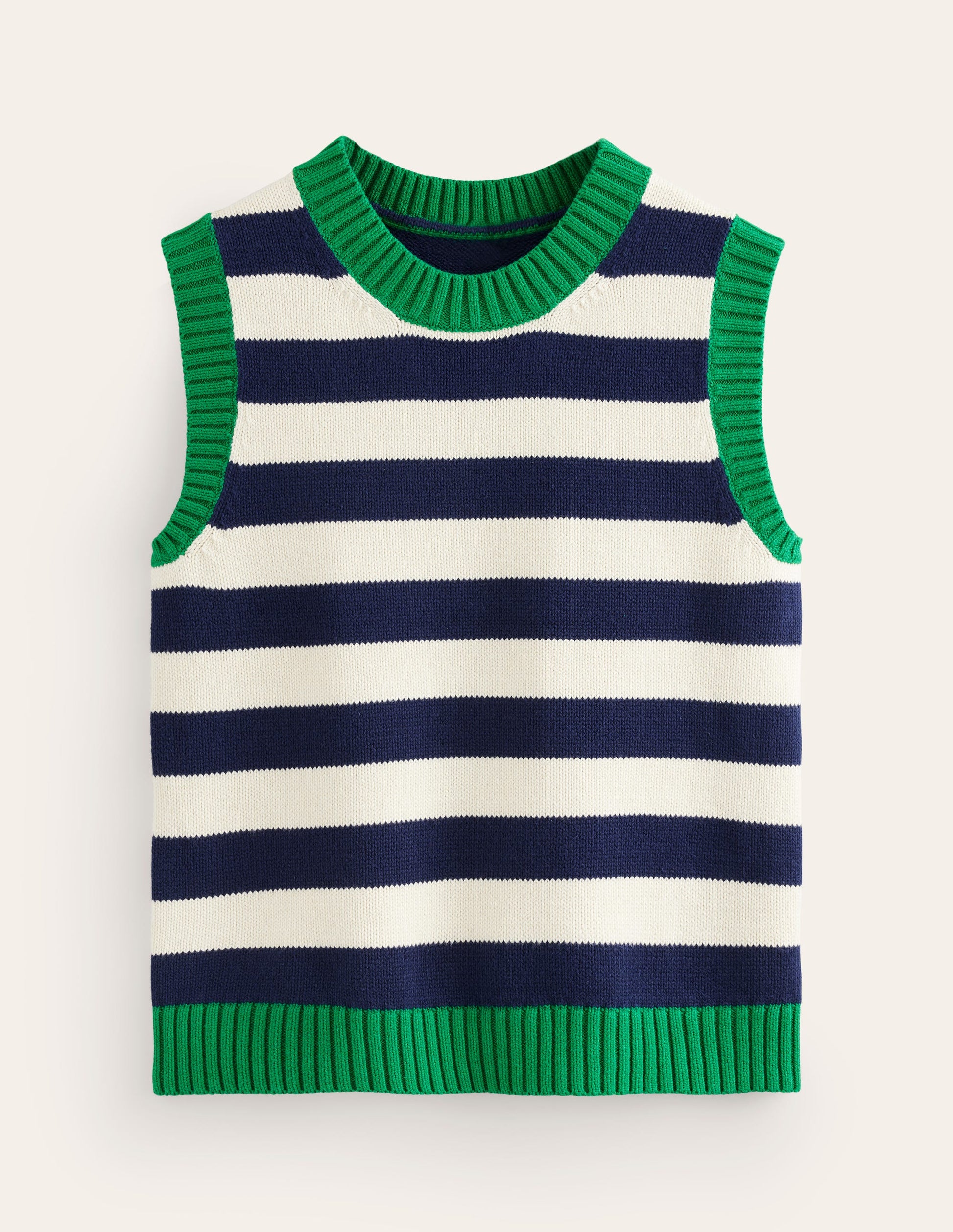 Hotch Potch Cotton Vest-Naval Academy, Ivory-6