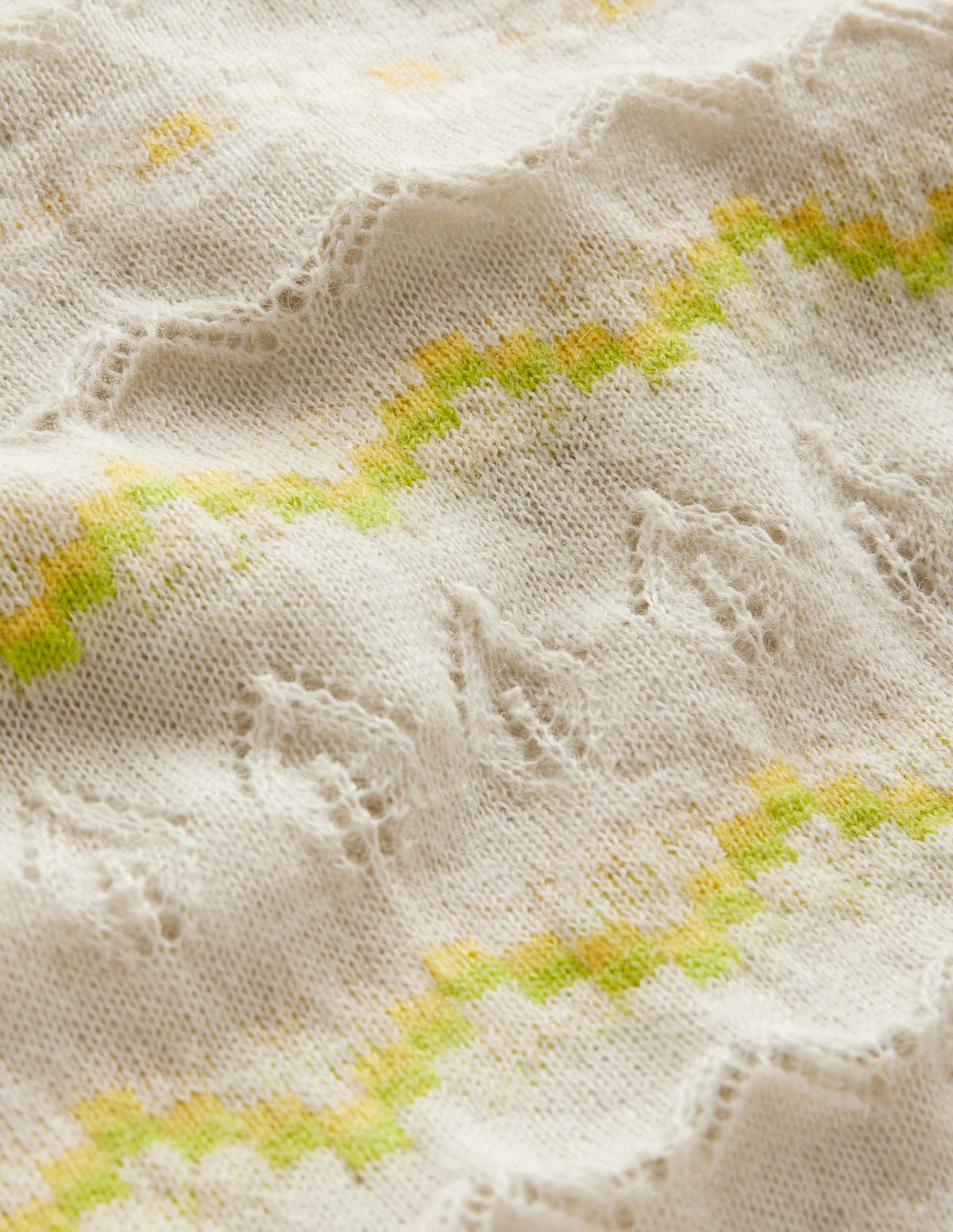 Fair Isle Fluffy Sweater-Oatmeal Melange - Image 6