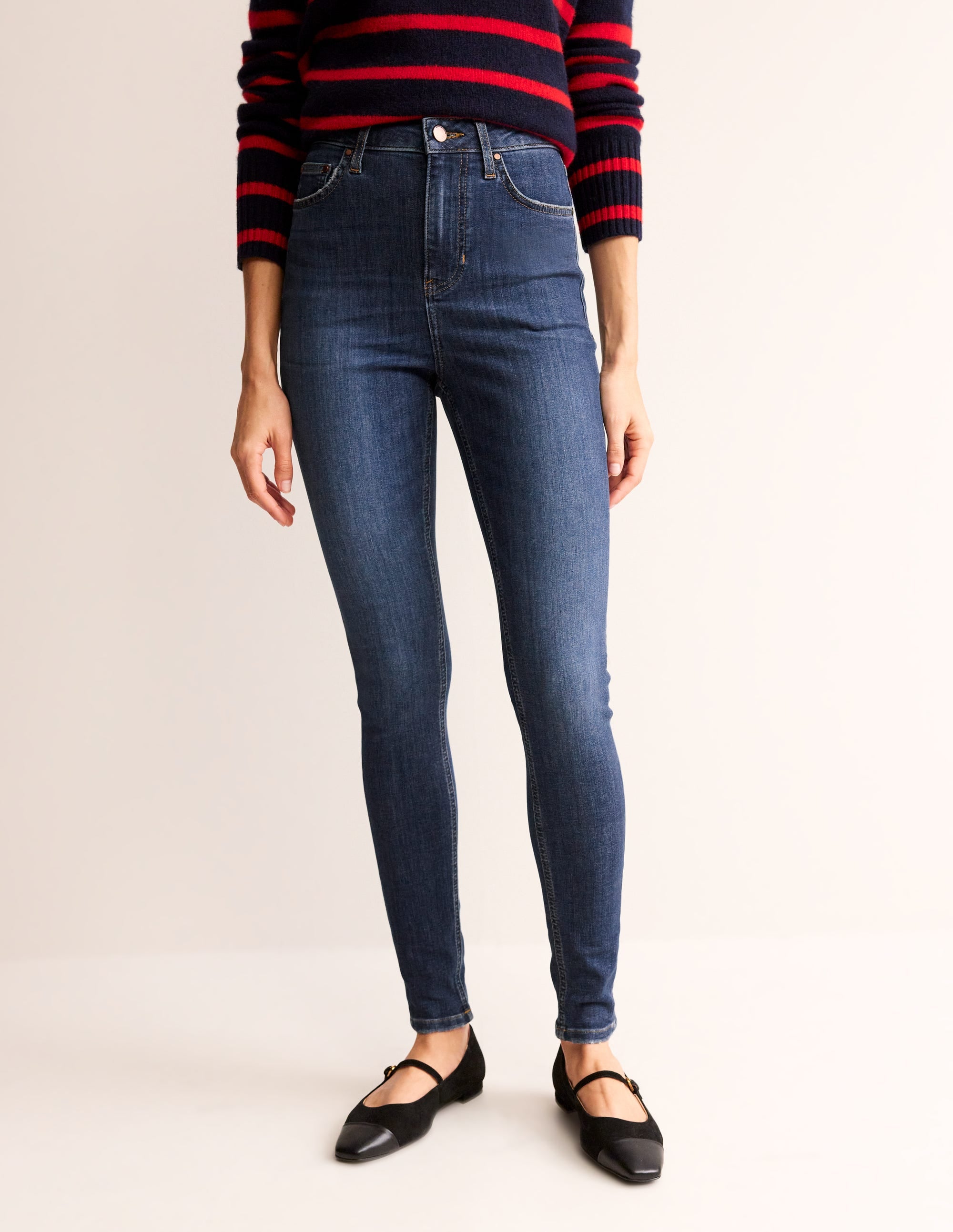 High Rise Skinny Jeans-Mid Vintage - Image 4