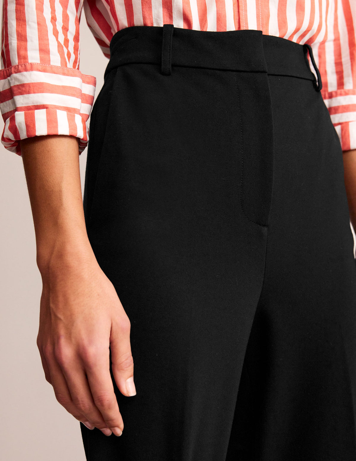 Pimlico Ponte Pants-Black - Image 2