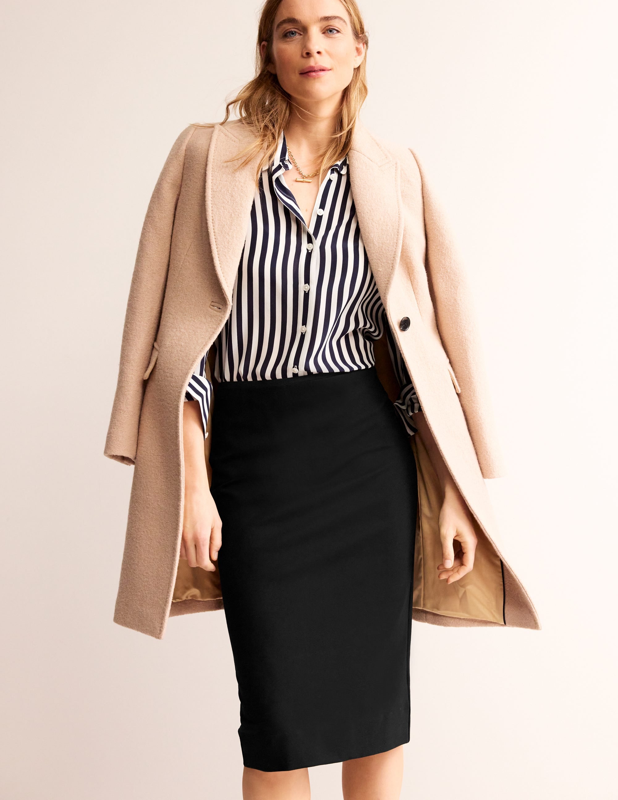 Hampshire Ponte Skirt-Black - Image 1