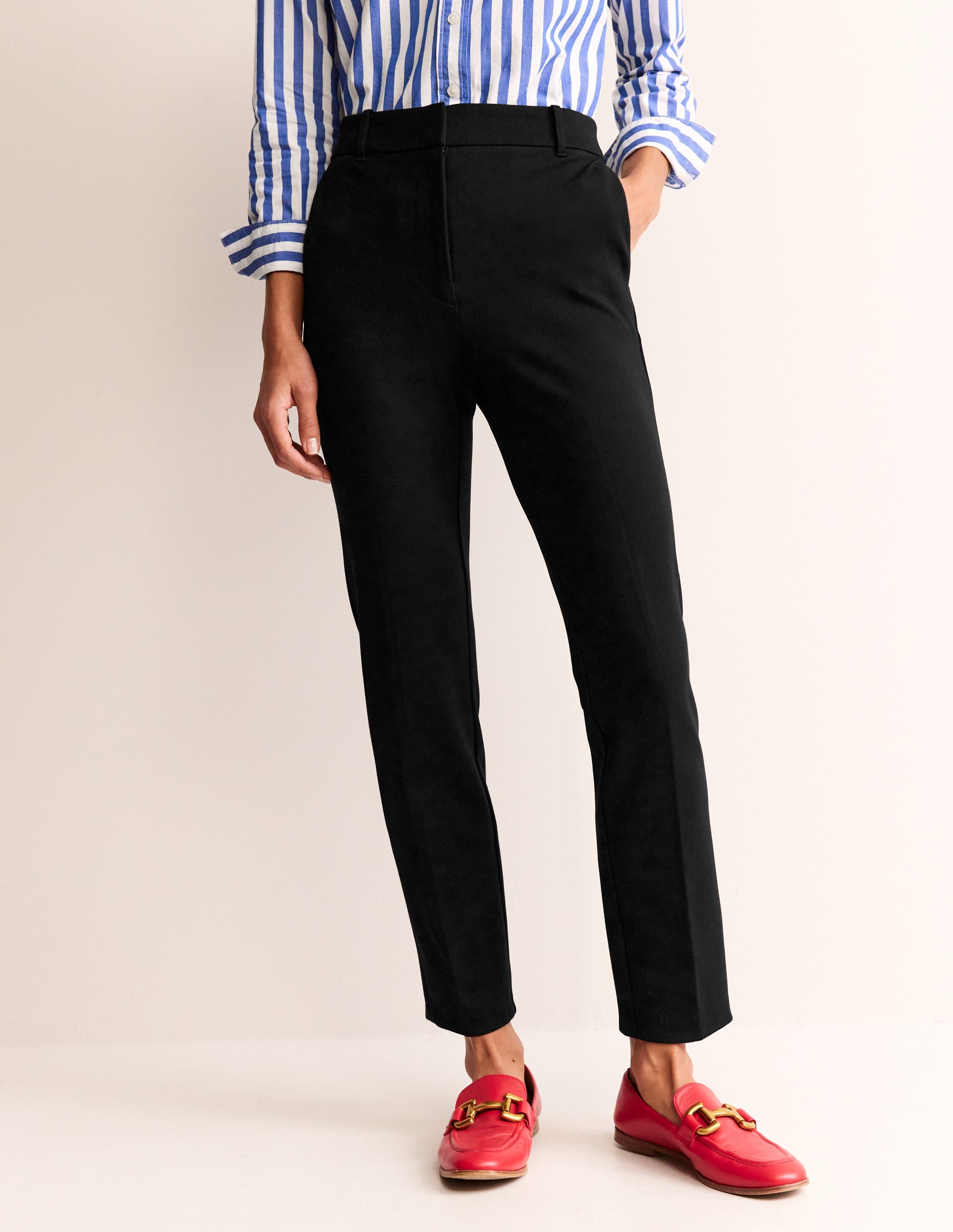 Highgate Bi-Stretch Pants-Black | Boden USA