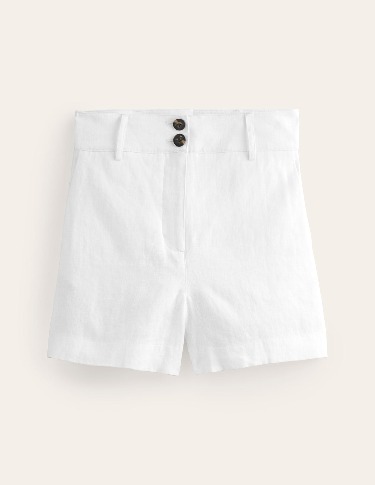 Westbourne Linen Shorts-White - Image 6