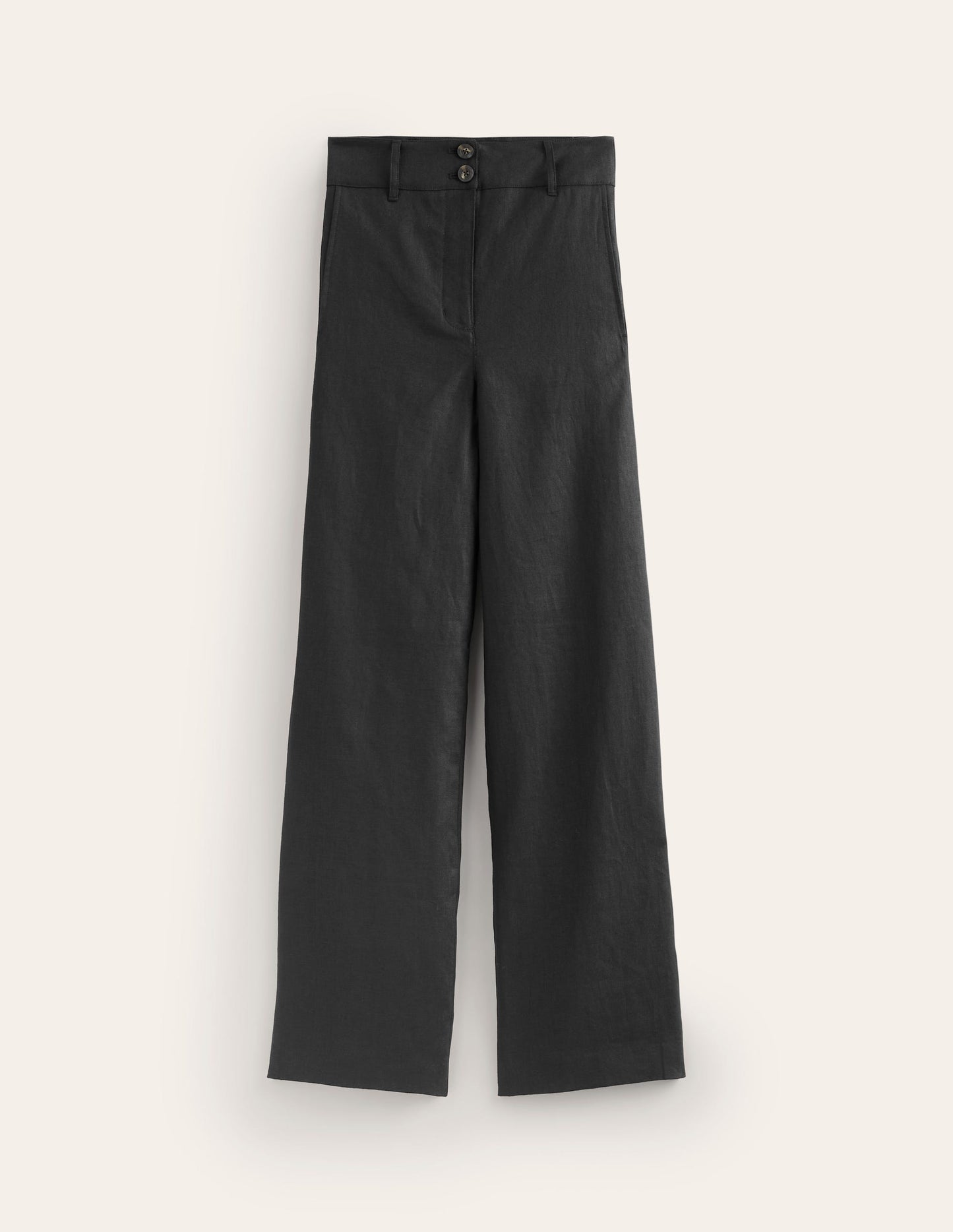 Westbourne Linen Pants-Black