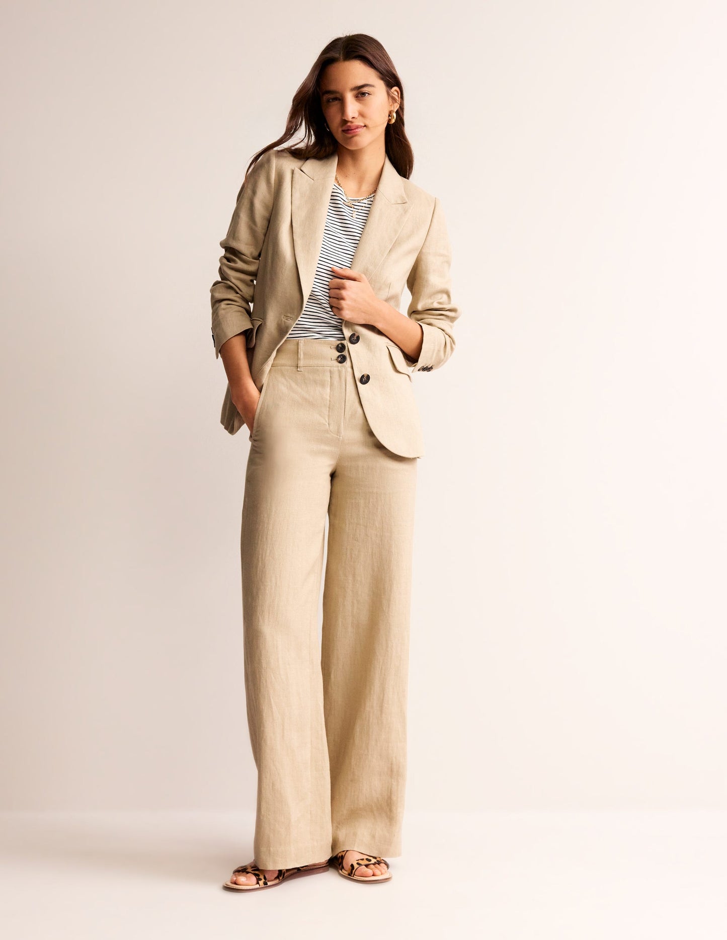 Westbourne Linen Pants-Neutral