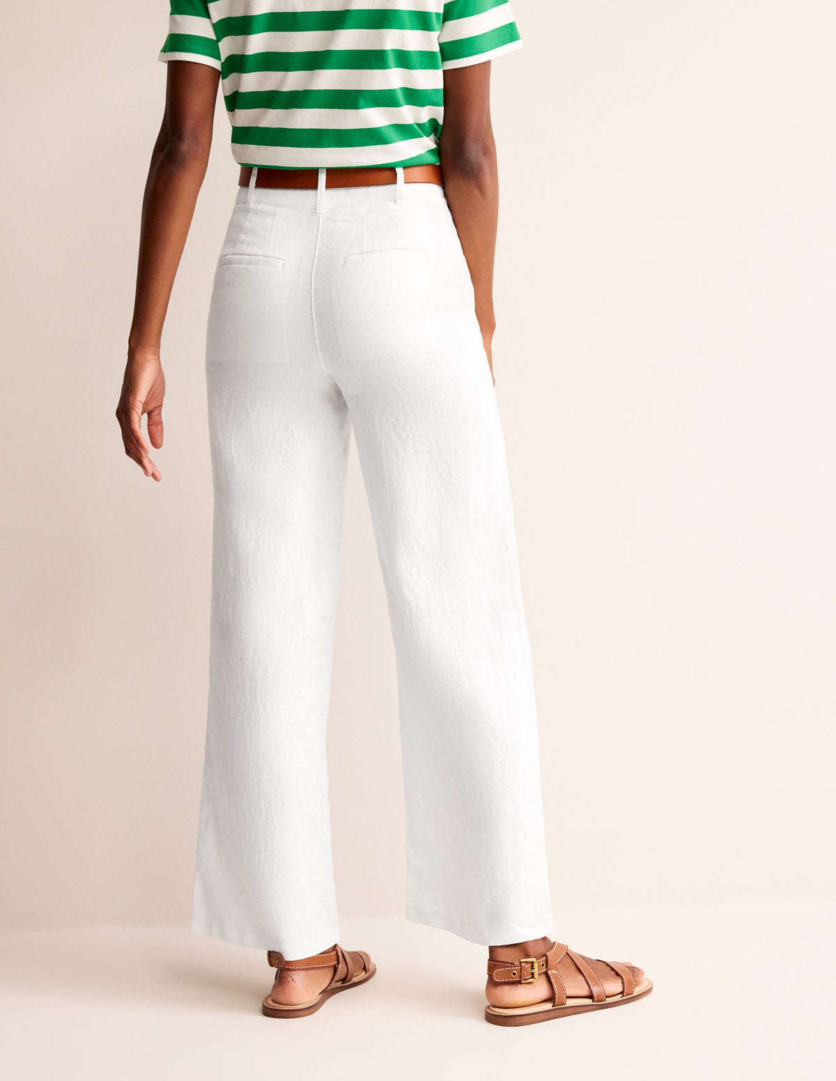 Westbourne Linen Pants-White - Image 3