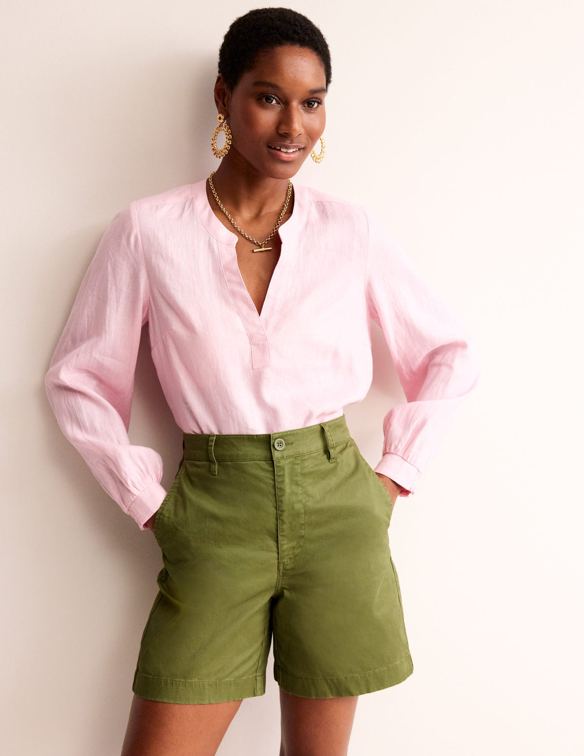 Barnsbury Chino Shorts-Mayfly - Image 1