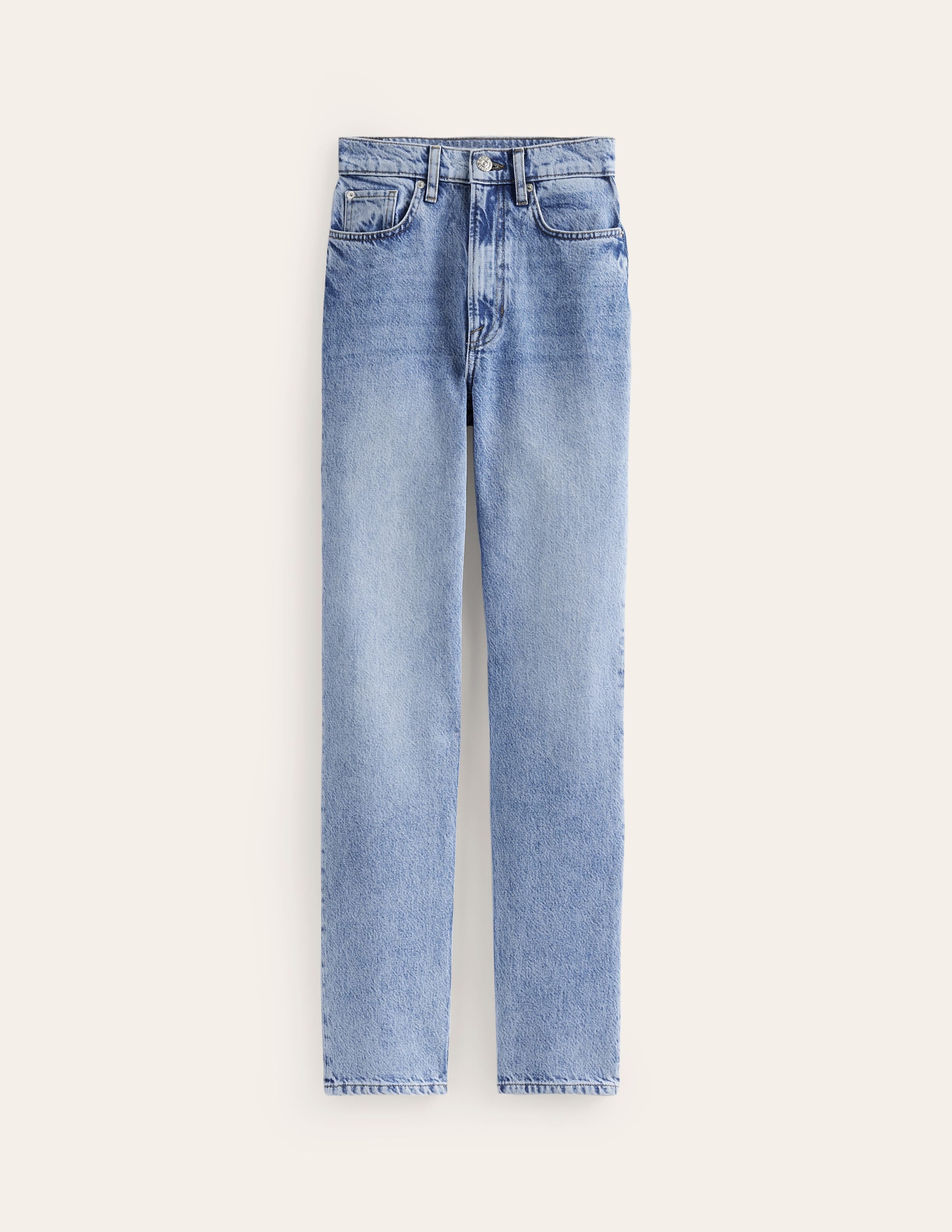 High Rise Straight Jeans-Light Vintage - Image 7