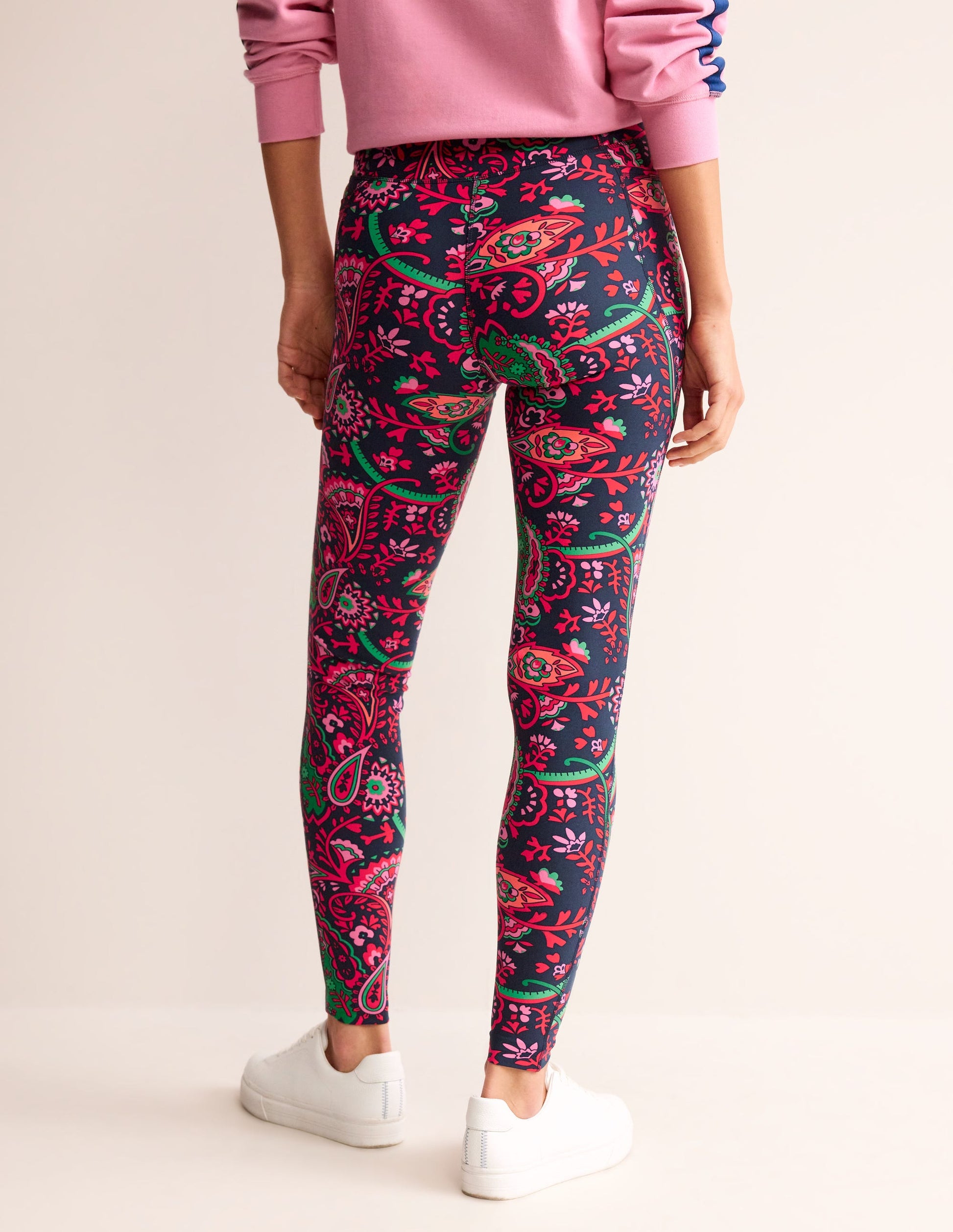 High Waist Pocket Leggings-French Navy, Fantastical-3