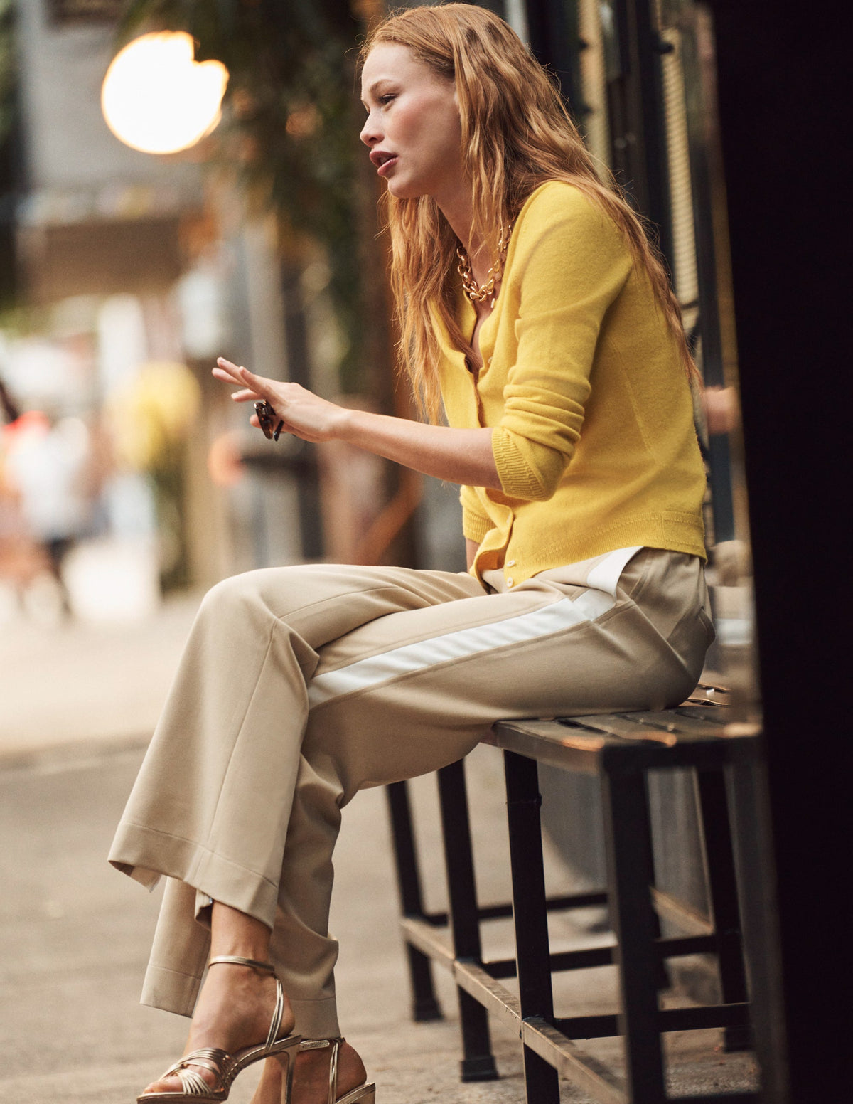 Side Stripe Pull-on Pants-Neutral - Image 5