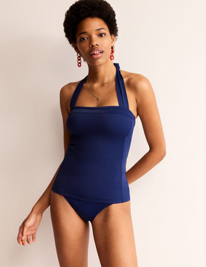 Santorini Tankini Top-French Navy