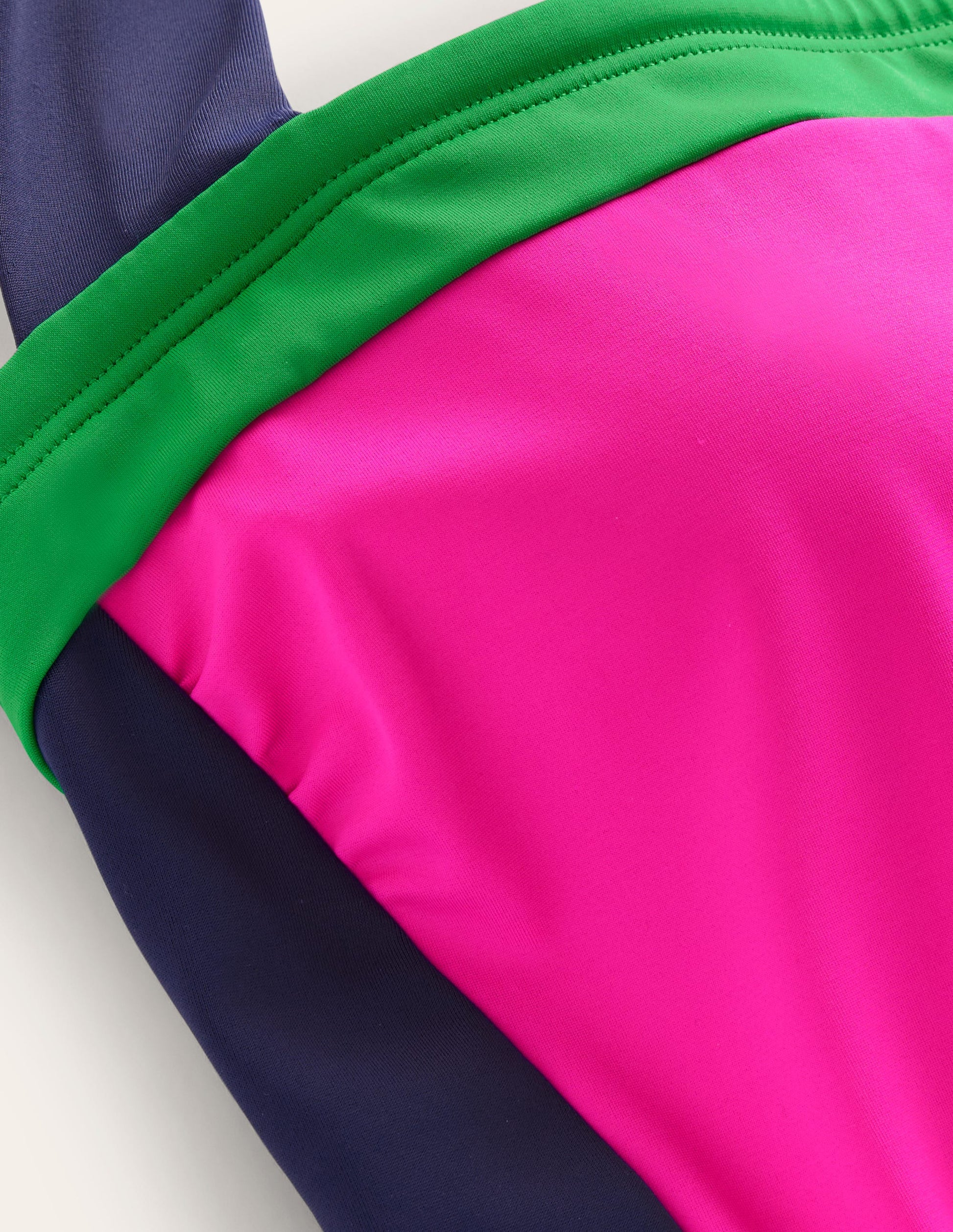 Santorini Tankini Top-Super Pink colourblock-6