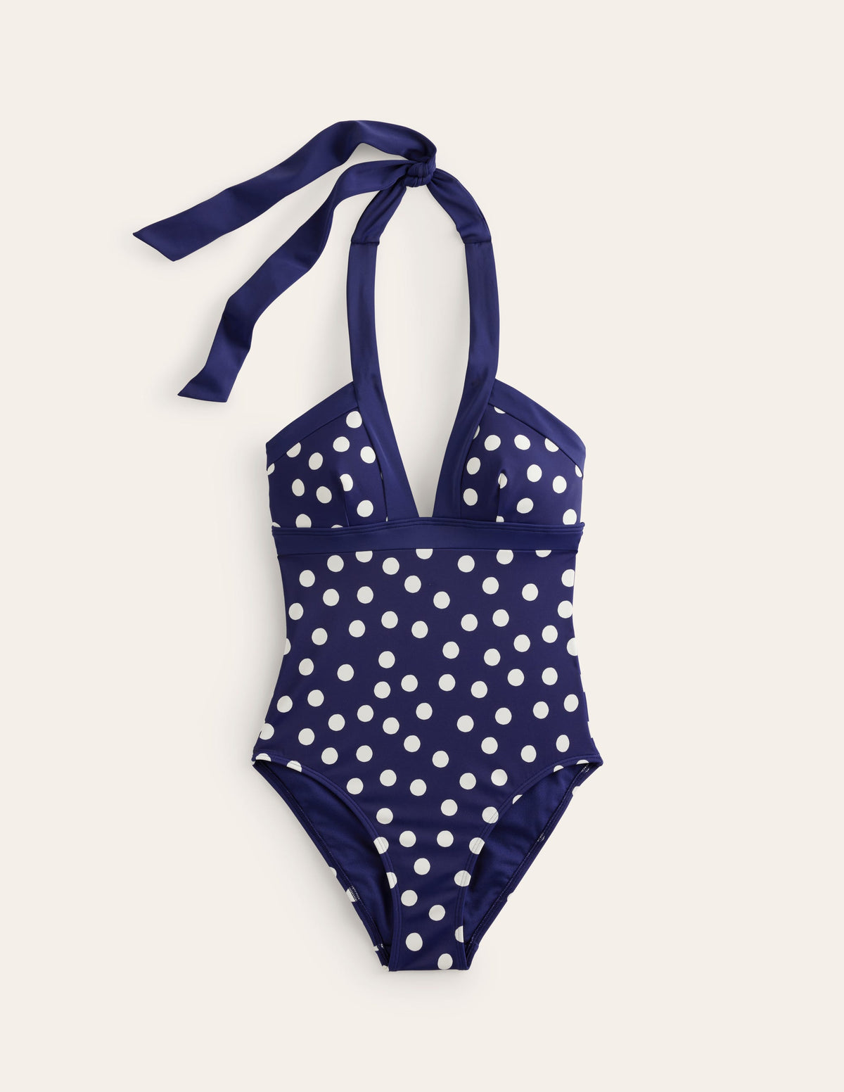 Ithaca Halter Swimsuit-Navy Spot - Image 5