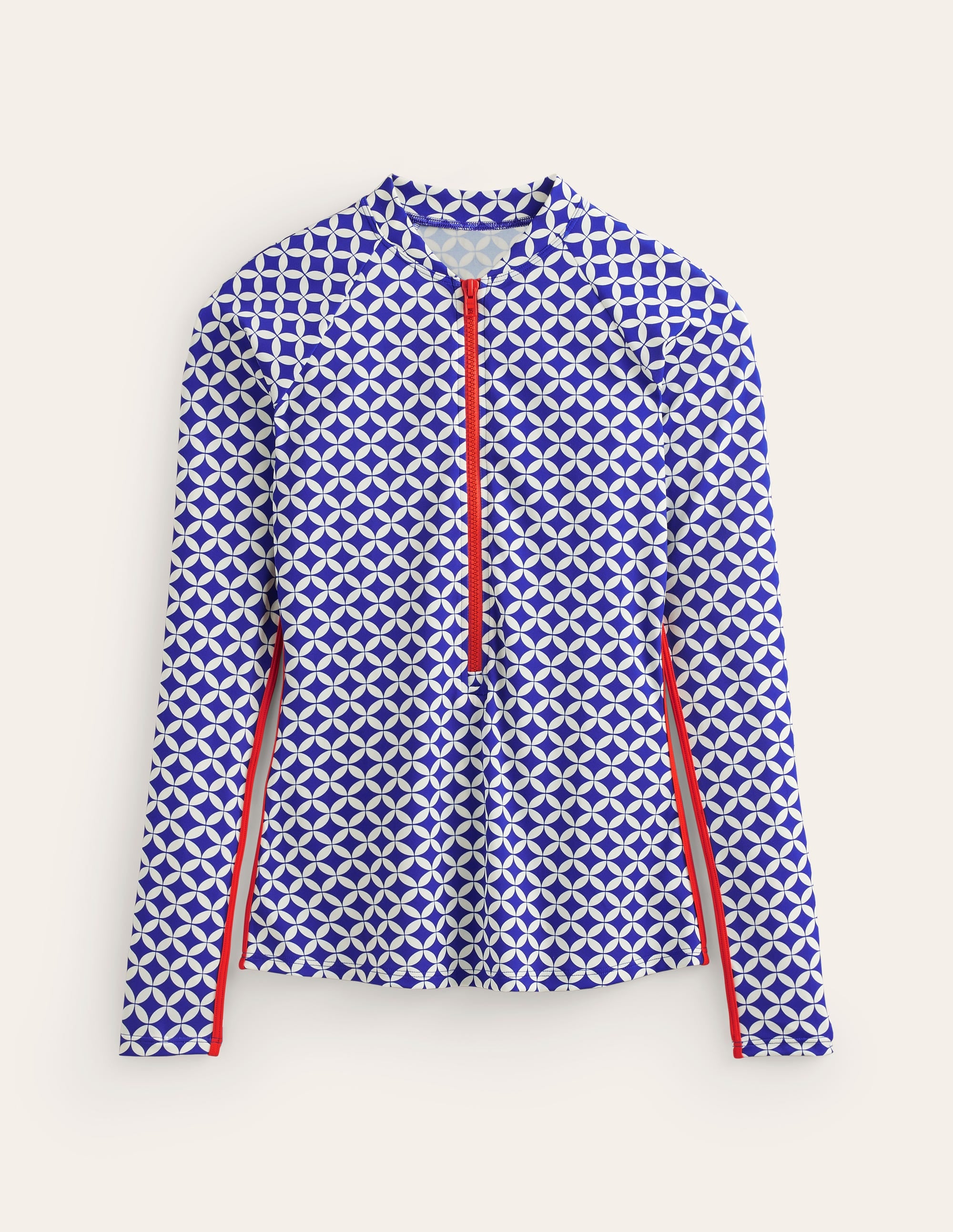 Piped Raglan Rash Guard-Surf The Web, Diamond Terrace - Image 5