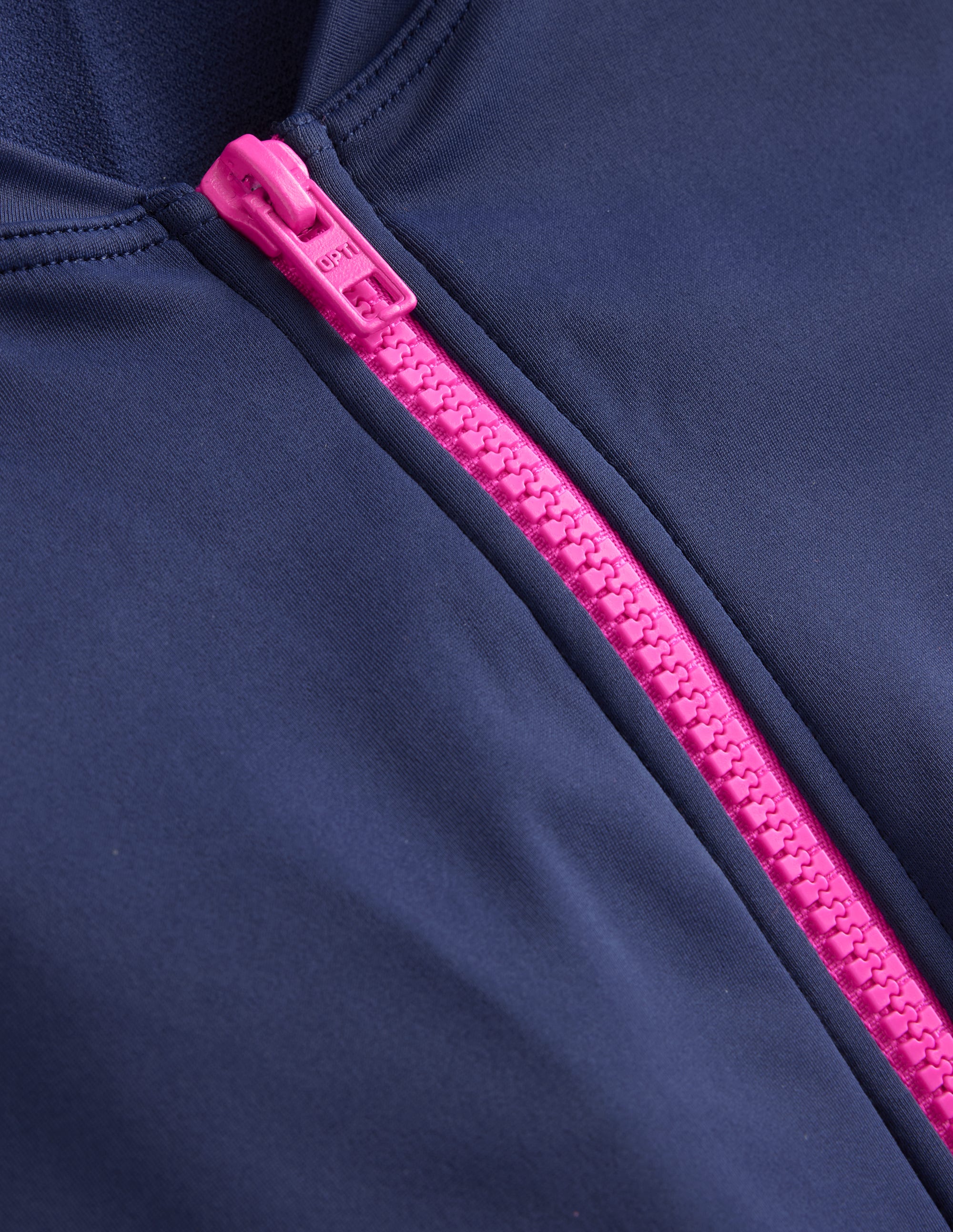 Piped Sporty Swimsuit-Navy/ Super Pink Colourblock - Image 6