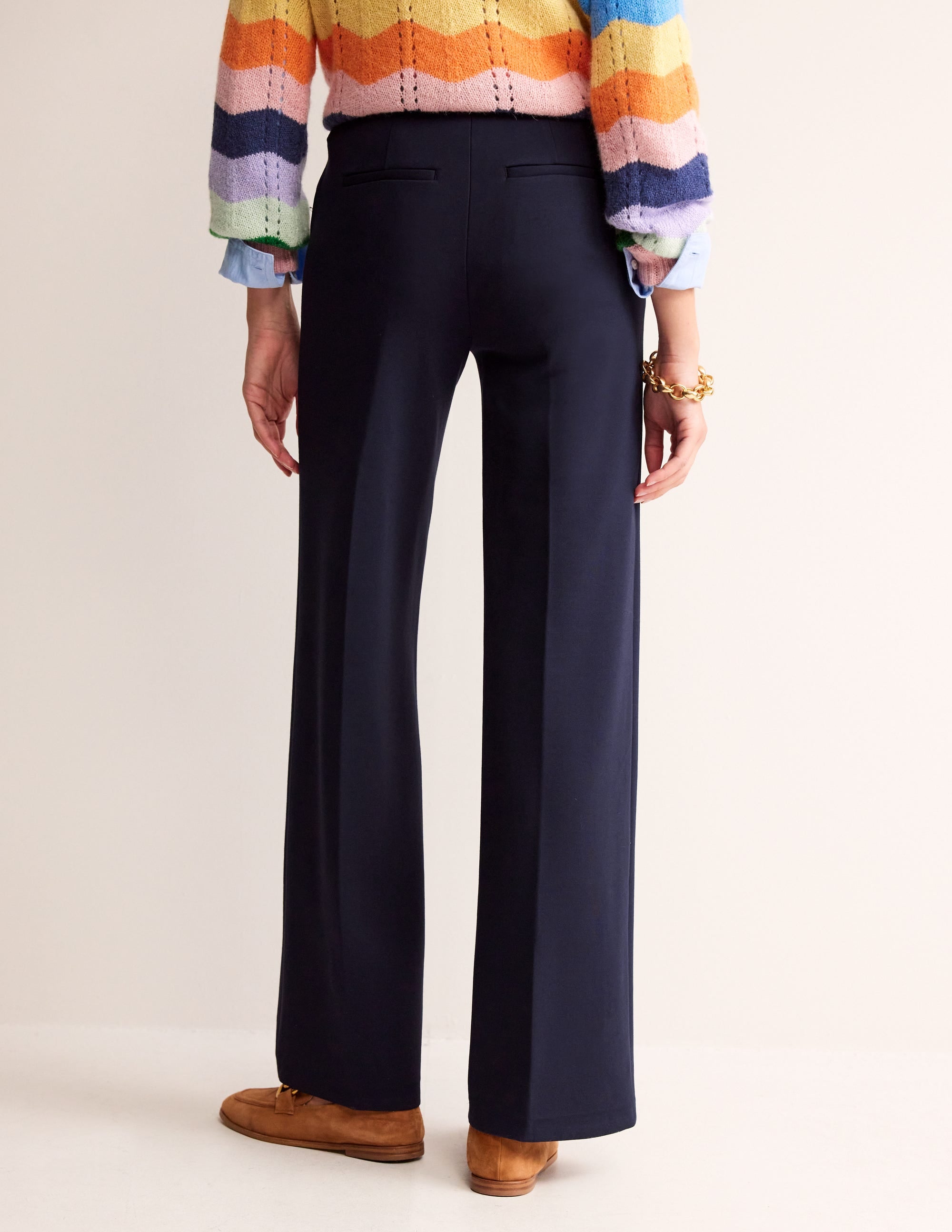Westbourne Ponte Pants-Navy - Image 3
