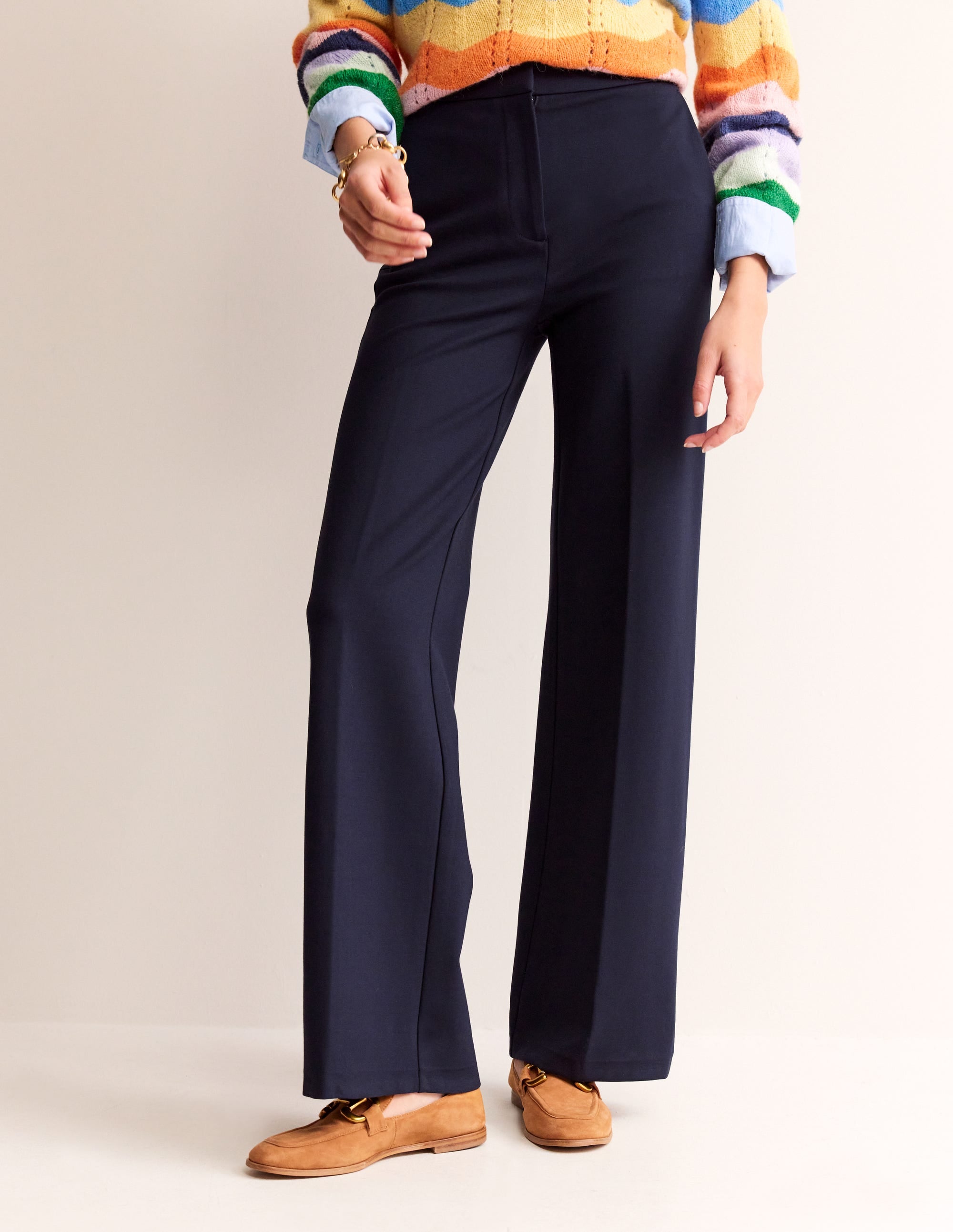 Westbourne Ponte Pants-Navy - Image 4