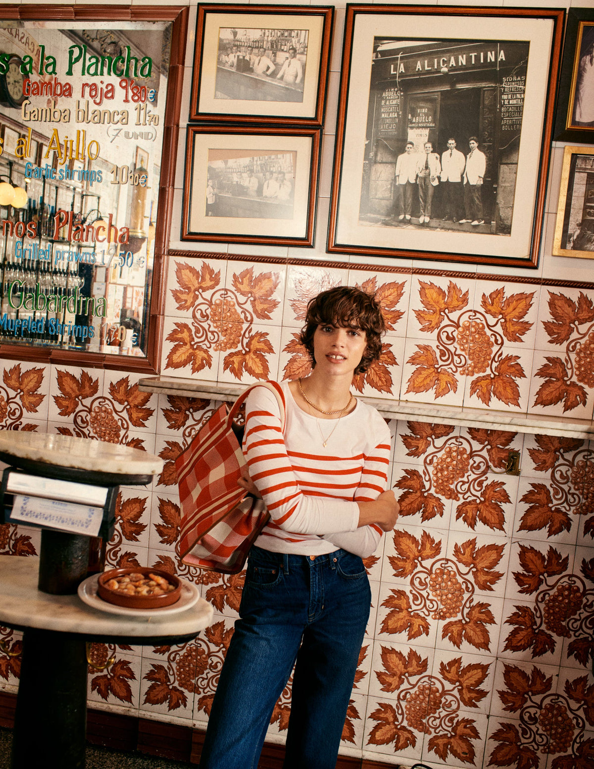 Ella Long Sleeve Breton-Ivory, Flame scarlett-5