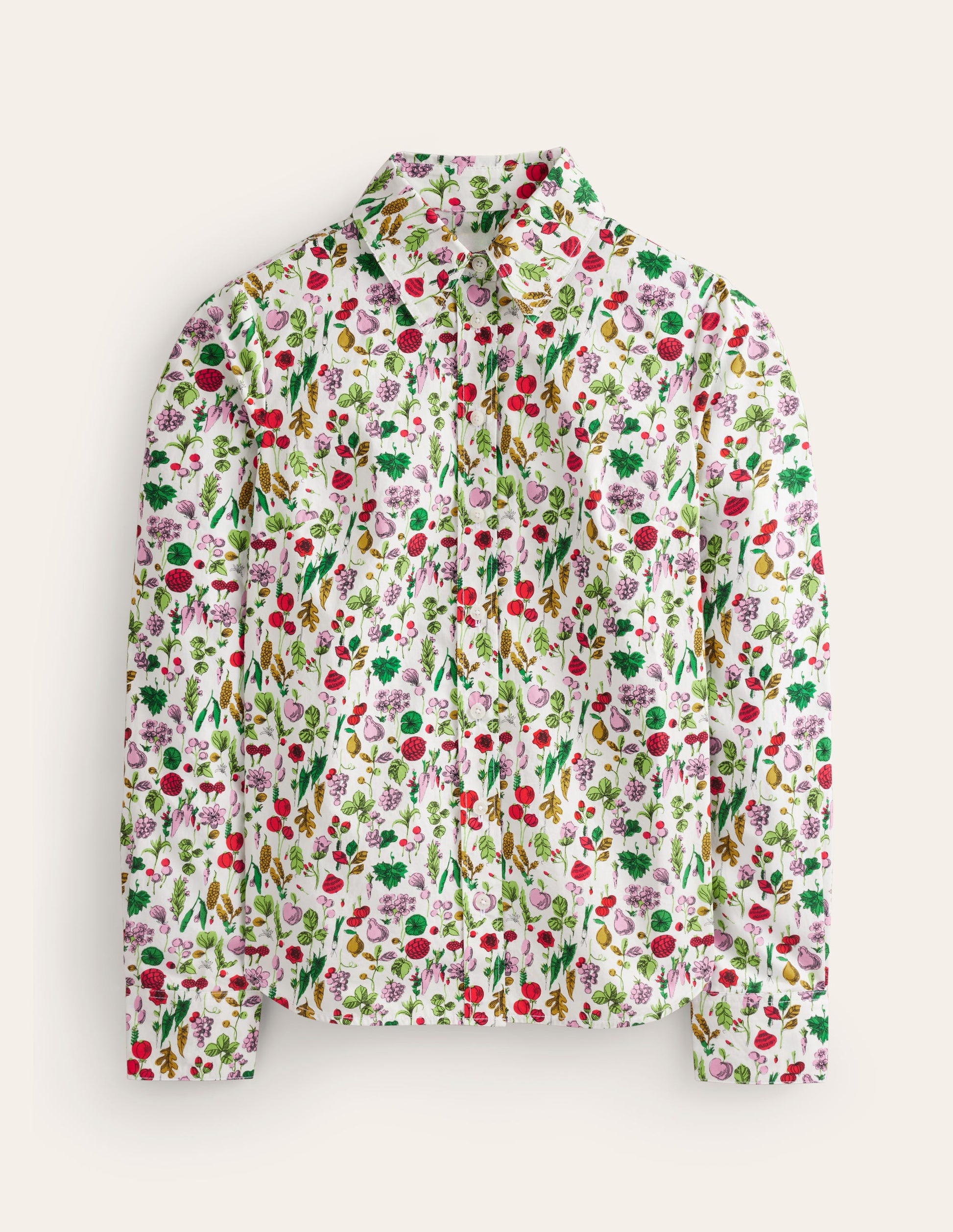 Sienna Cotton Shirt-Ivory, Spring Crop-5