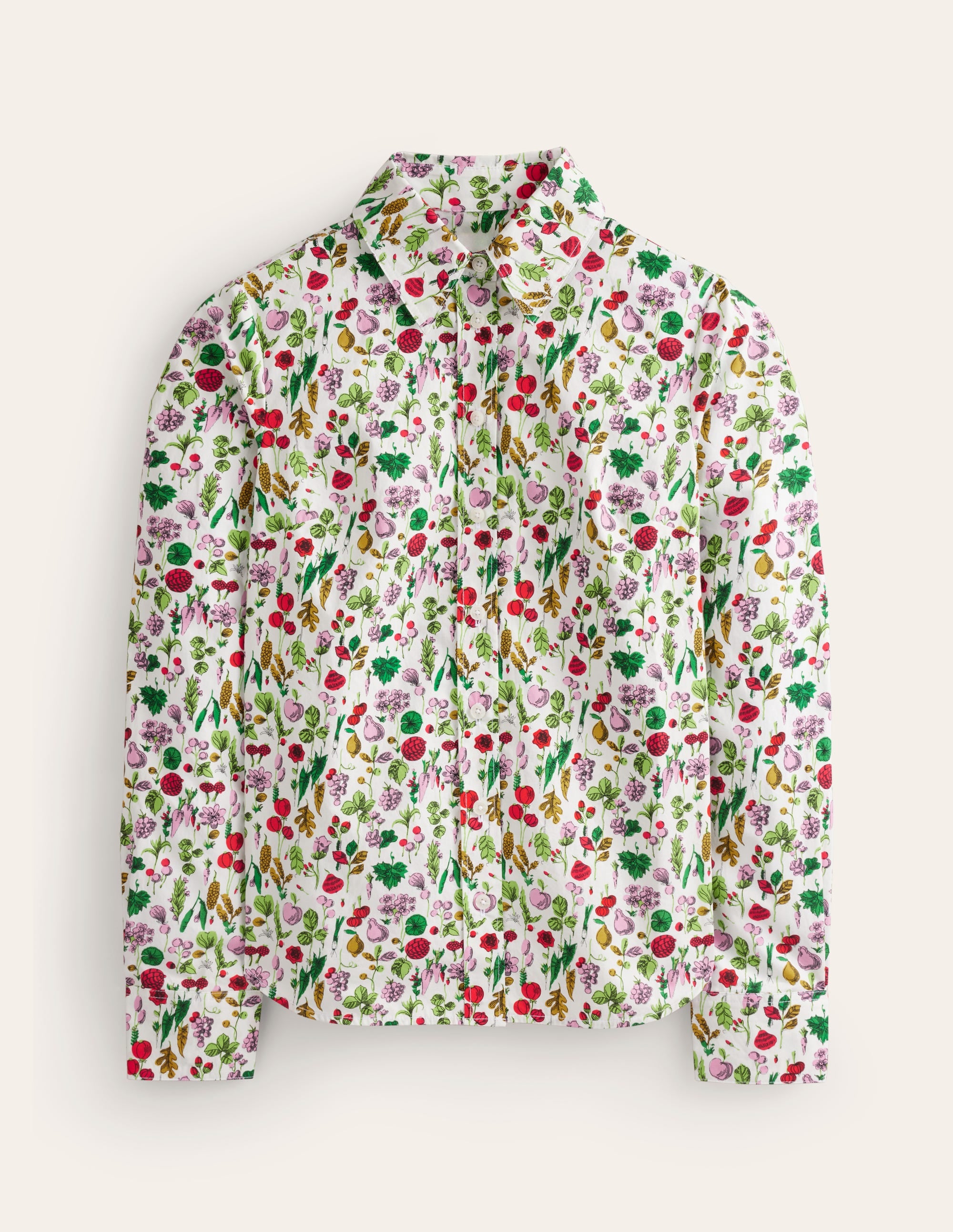 Sienna Cotton Shirt-Ivory, Spring Crop - Image 5