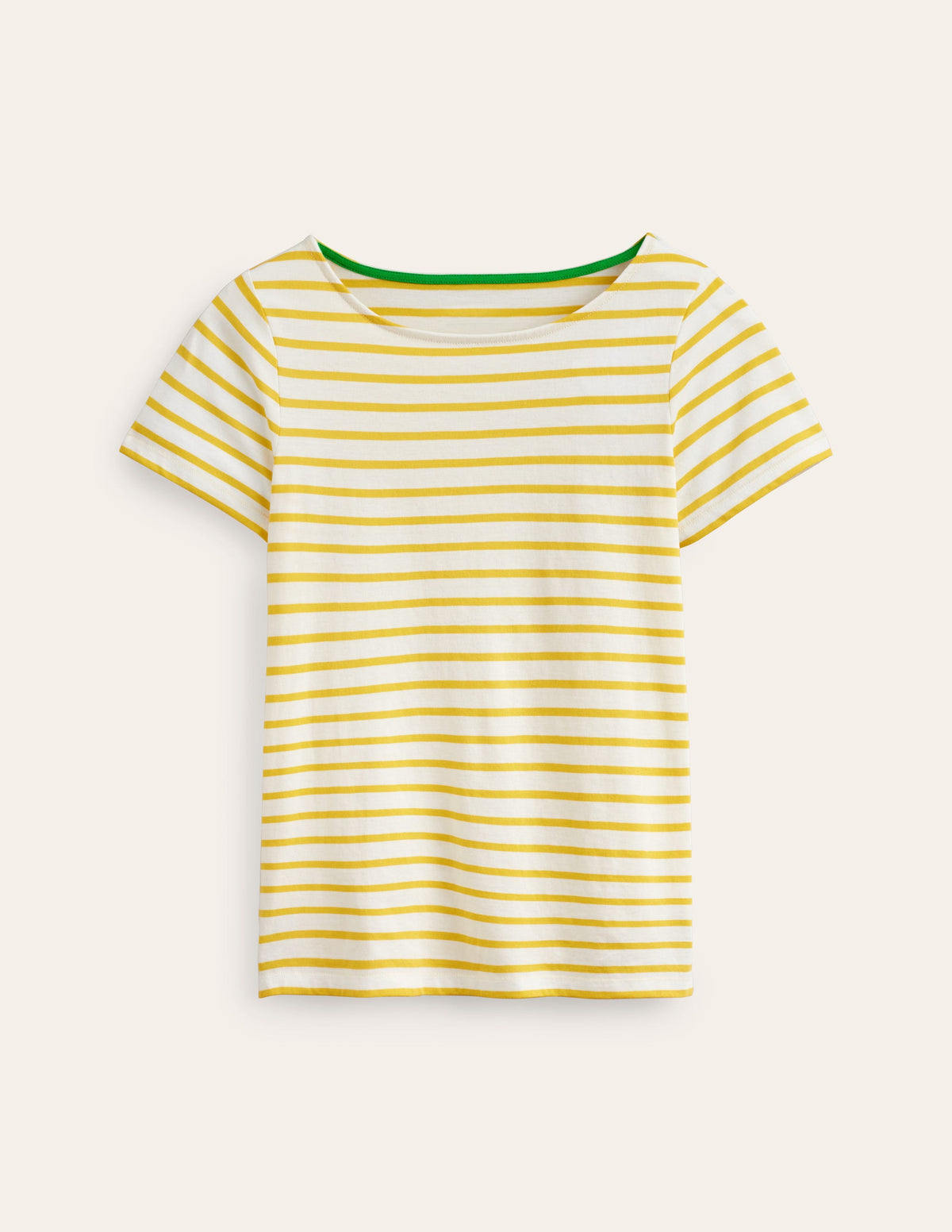 Ella Short Sleeve Breton-Ivory, Passion Fruit-5