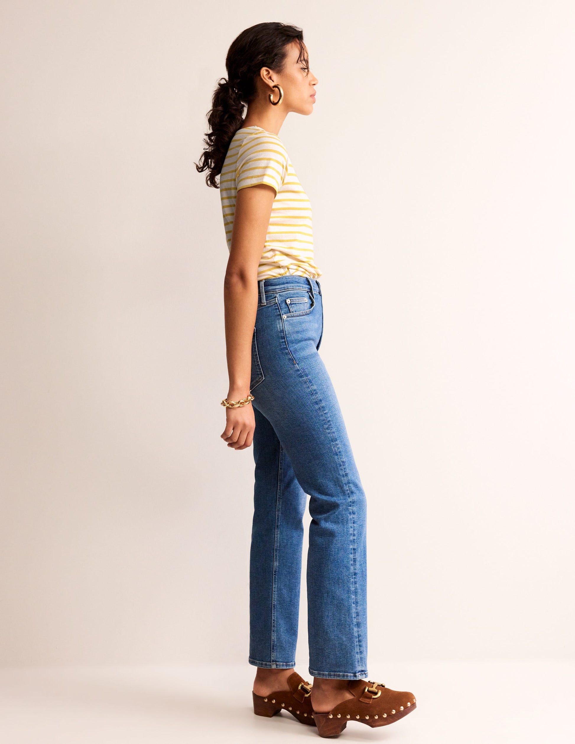 Ella Short Sleeve Breton-Ivory, Passion Fruit-4