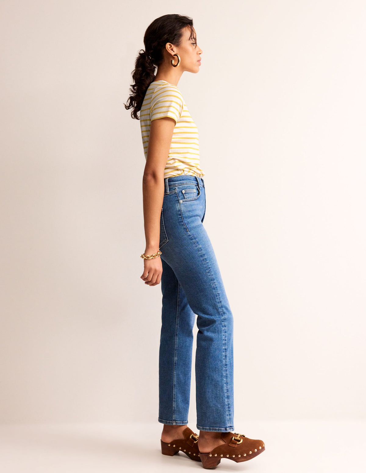 Ella Short Sleeve Breton-Ivory, Passion Fruit - Image 4