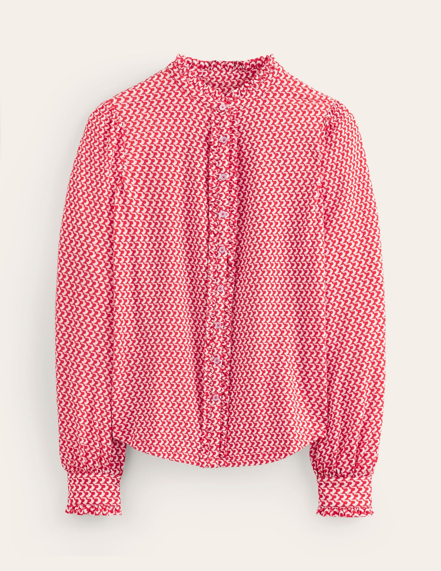 Caroline Jersey Shirt-Flame Scarlet, Arc Geo