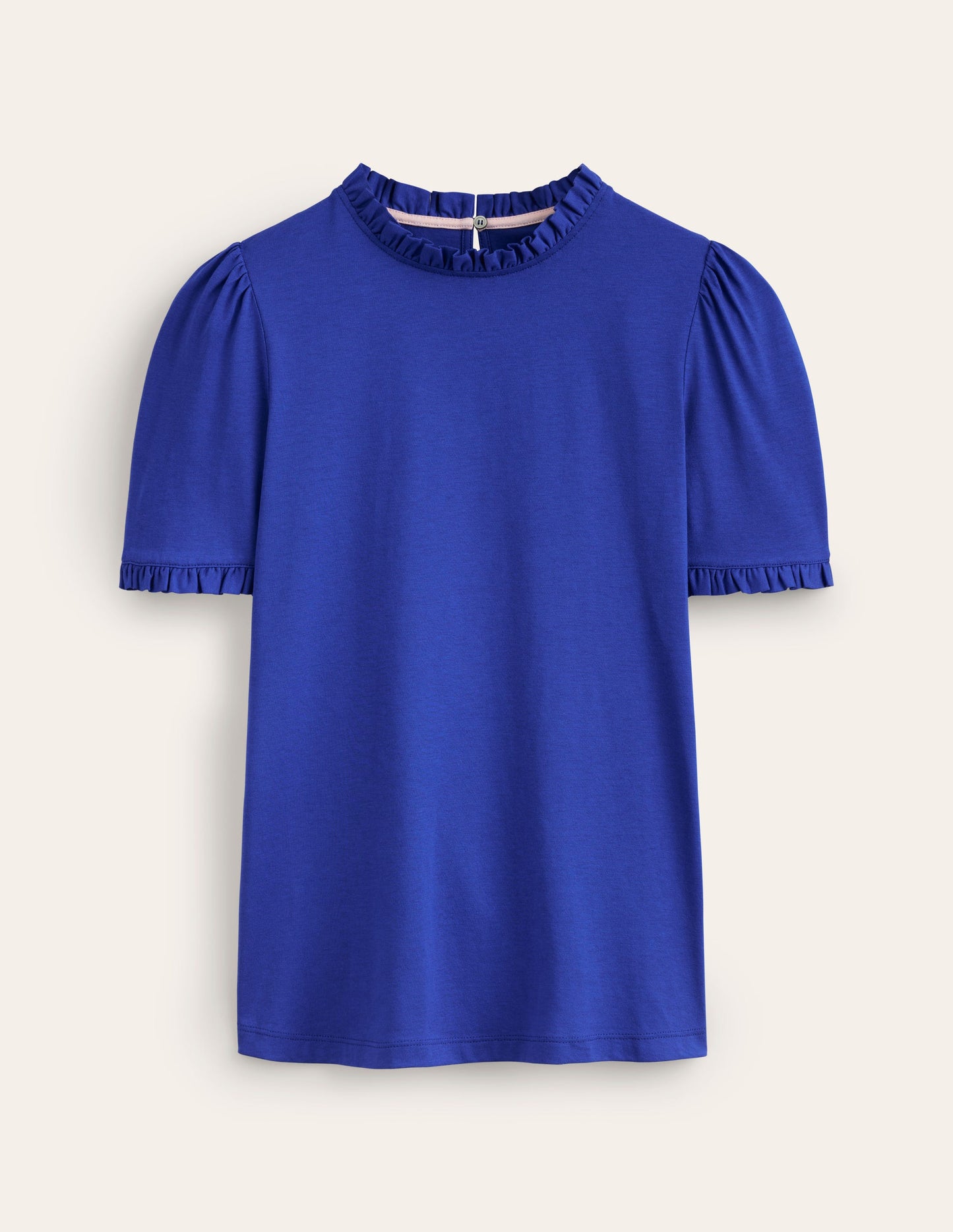 Supersoft Frill Detail T-shirt-Surf the Web