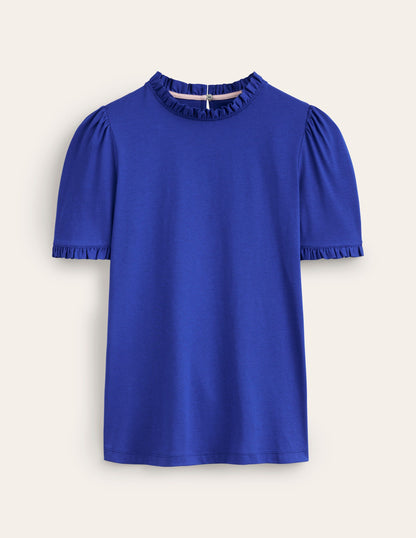 Supersoft Frill Detail T-shirt-Surf the Web-5