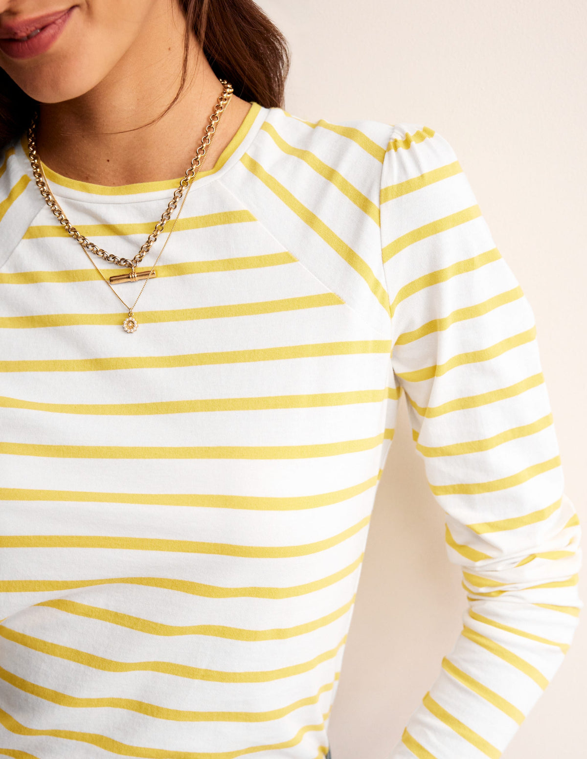Arabella Stripe T-Shirt-Passion Fruit - Image 2