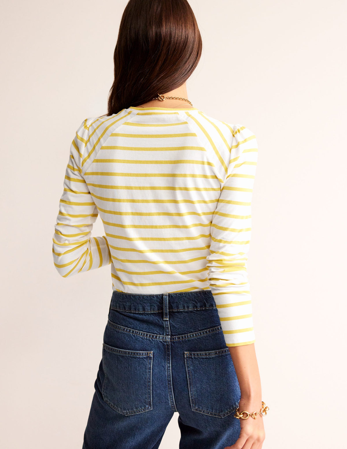Arabella Stripe T-Shirt-Passion Fruit - Image 3