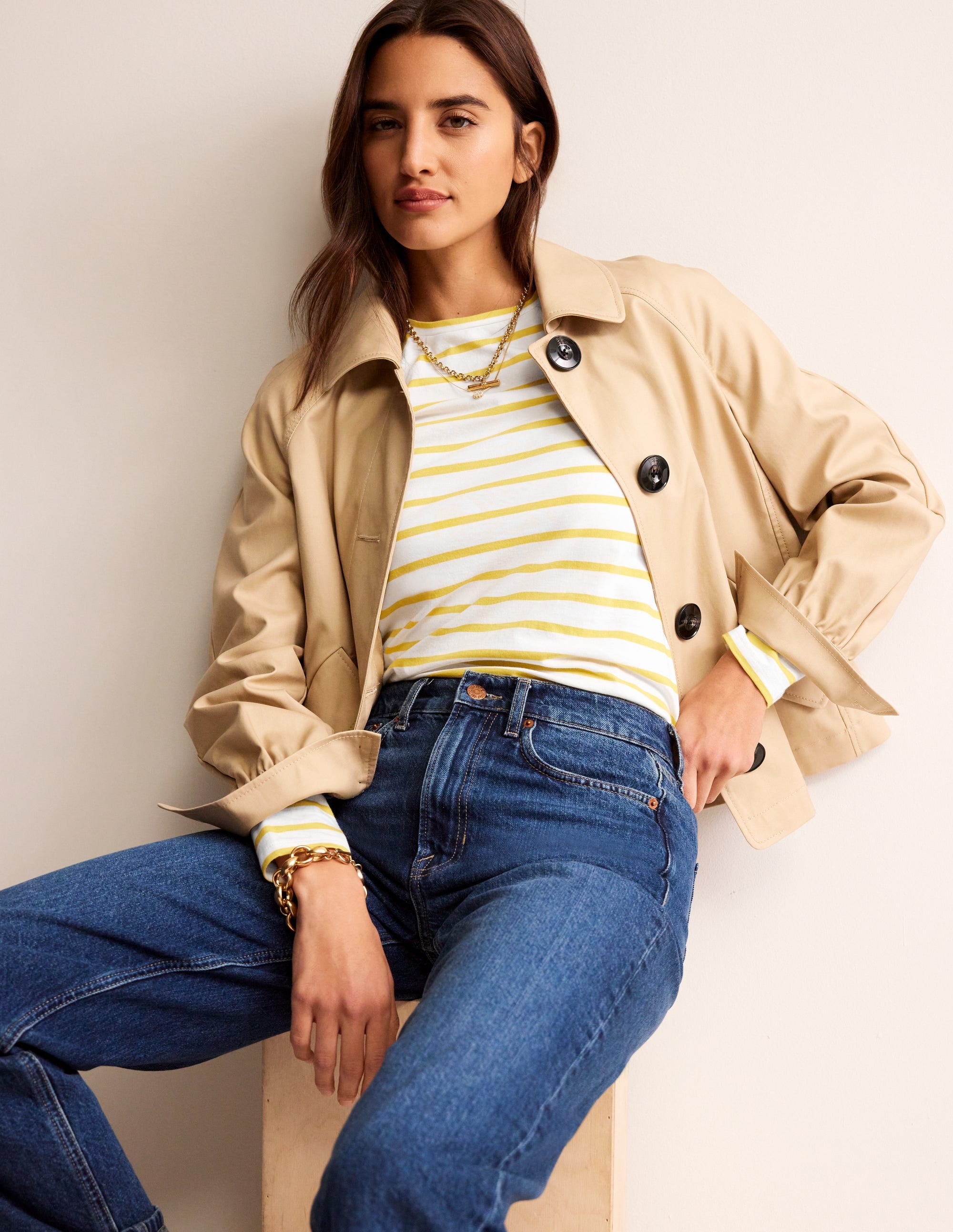 Arabella Stripe T-Shirt-Passion Fruit - Image 4