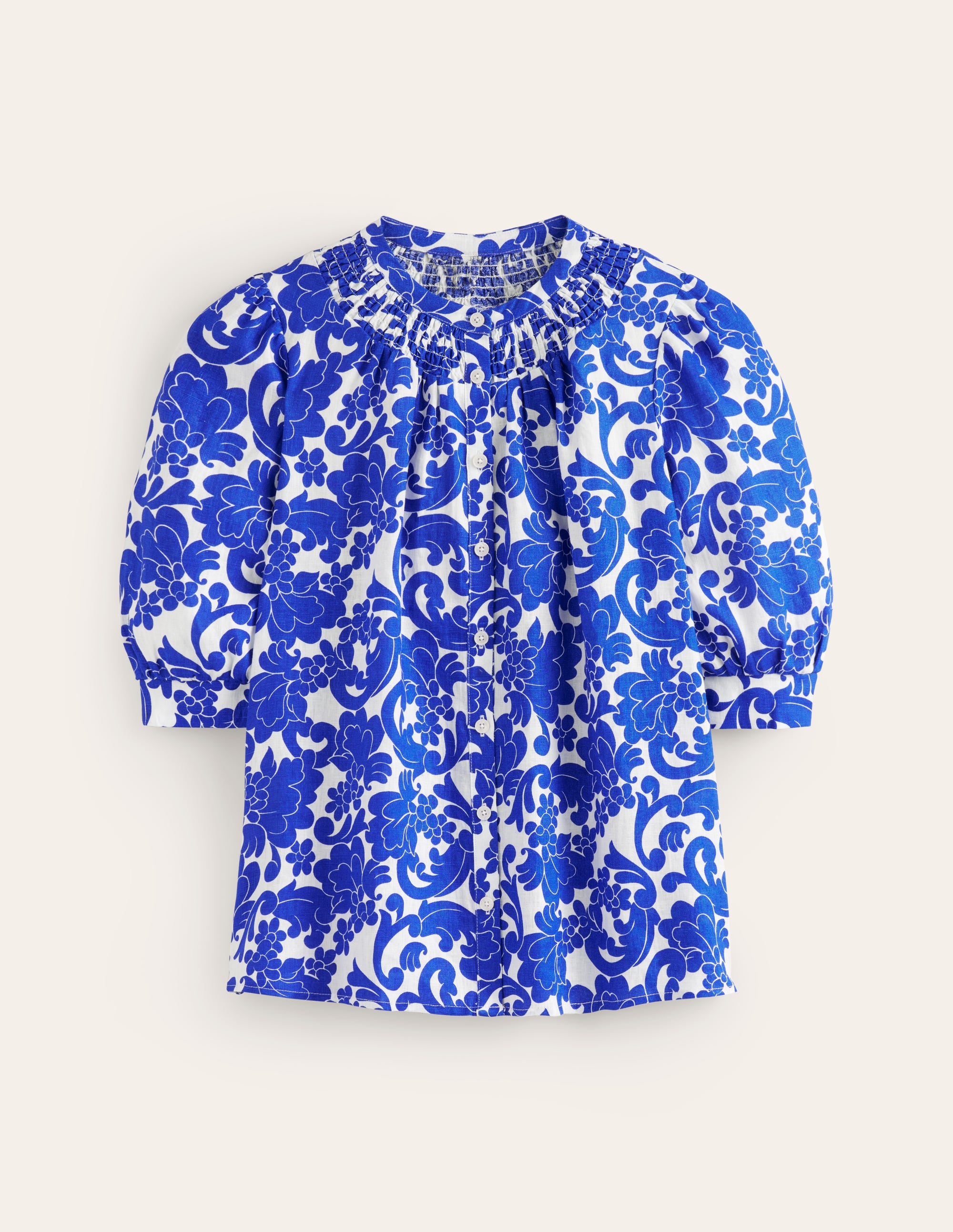 Ada Linen Top-Surf the Web, Opulent Whirl - Image 5