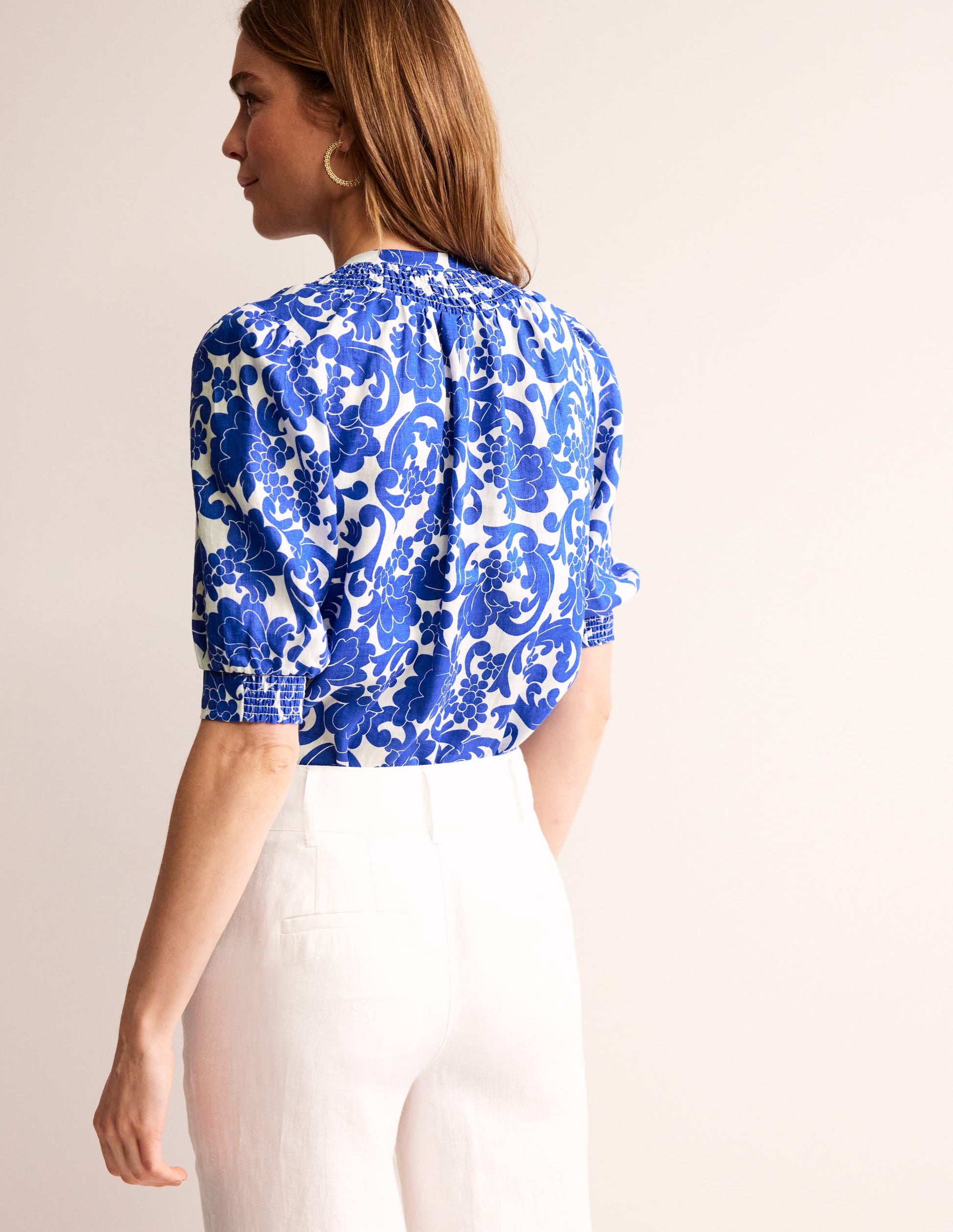 Ada Linen Top-Surf the Web, Opulent Whirl-3