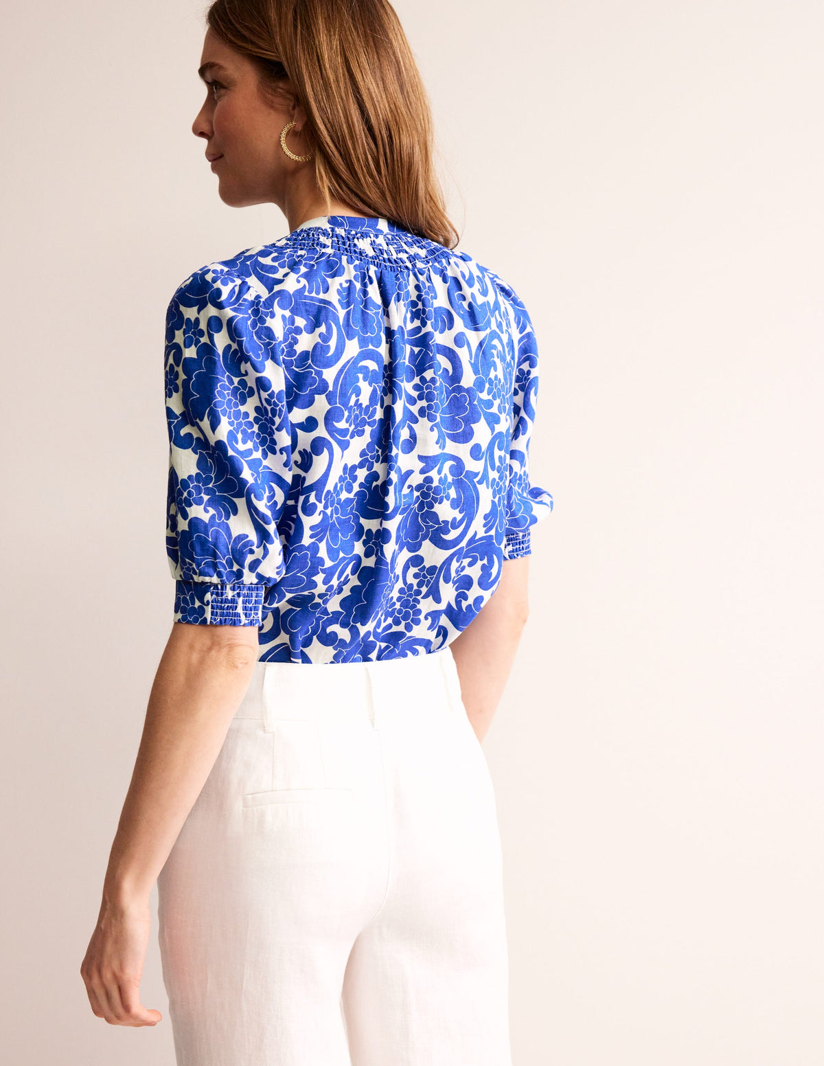 Ada Linen Top-Surf the Web, Opulent Whirl - Image 3