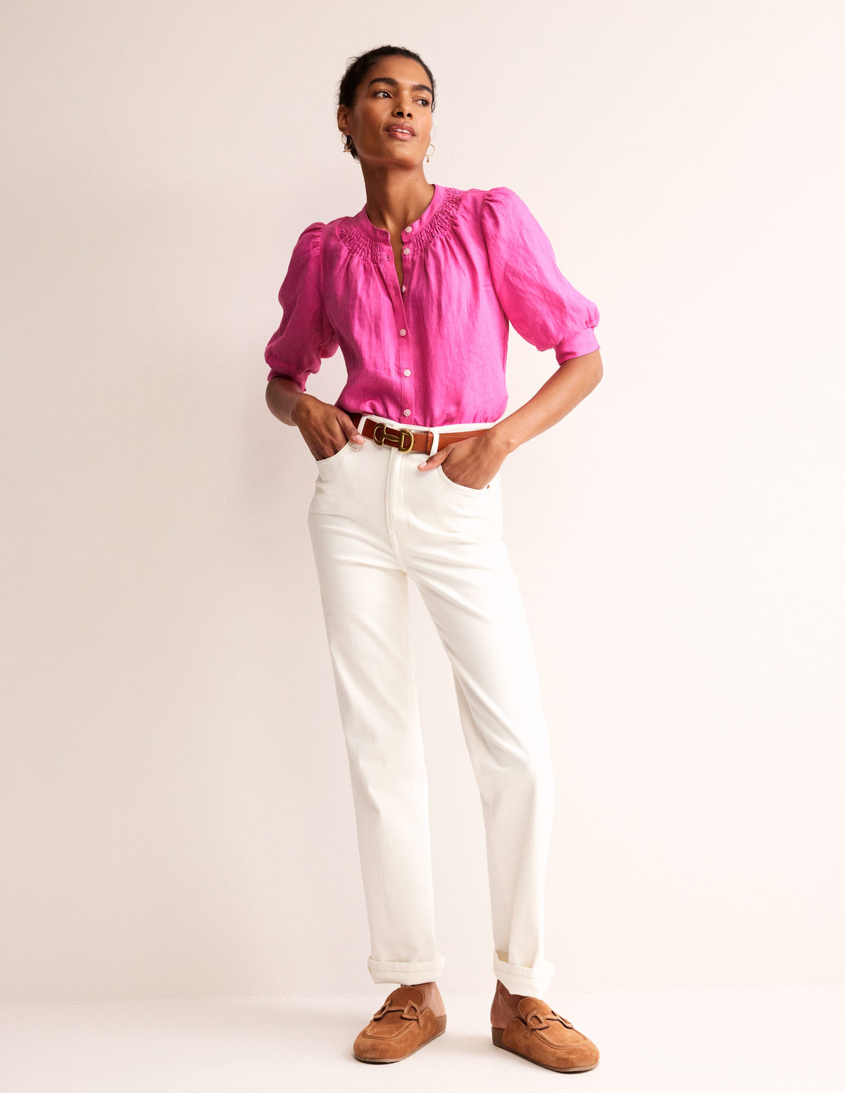 Ada Linen Top-Pop Pansy - Image 4