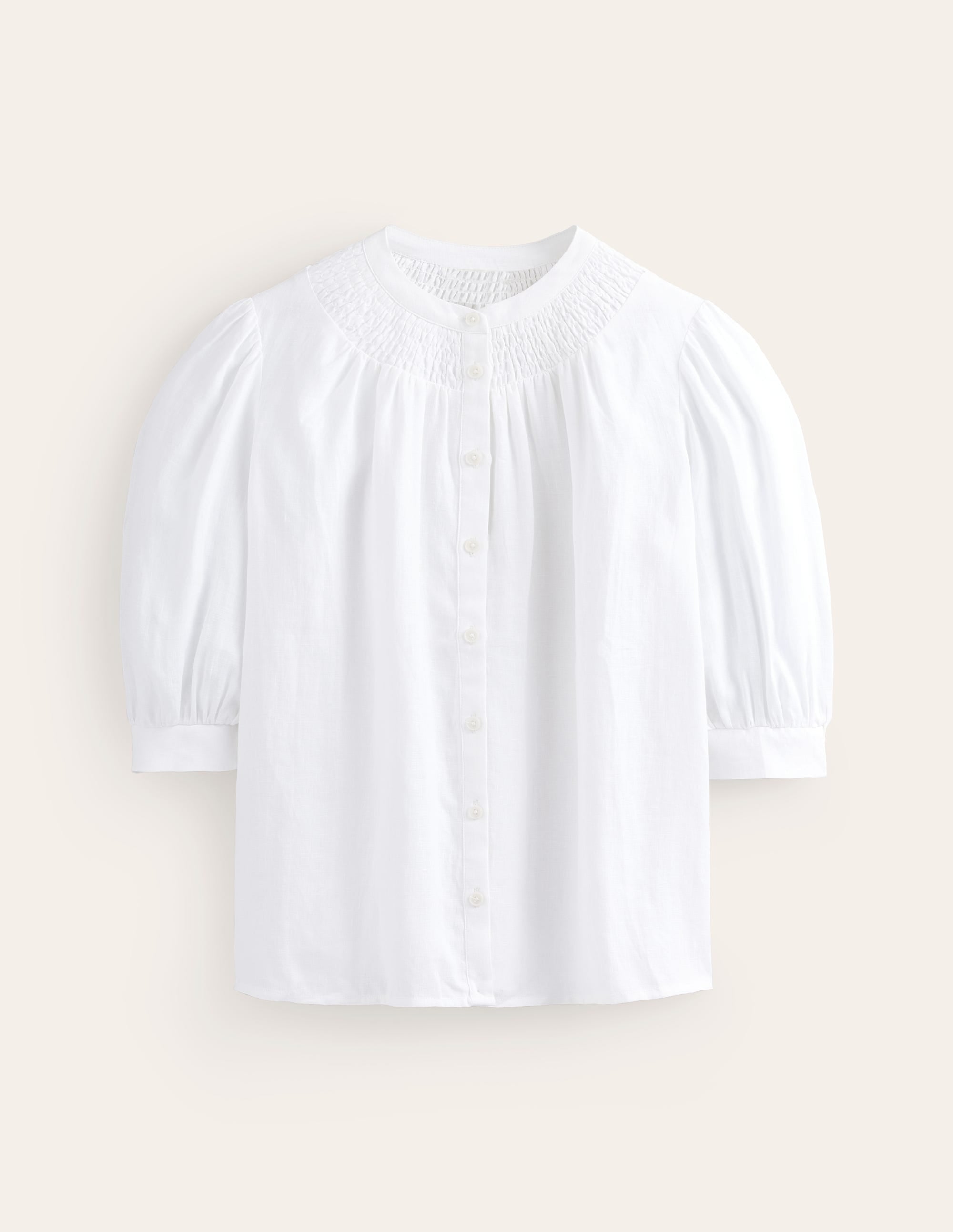 Ada Linen Top-White - Image 7