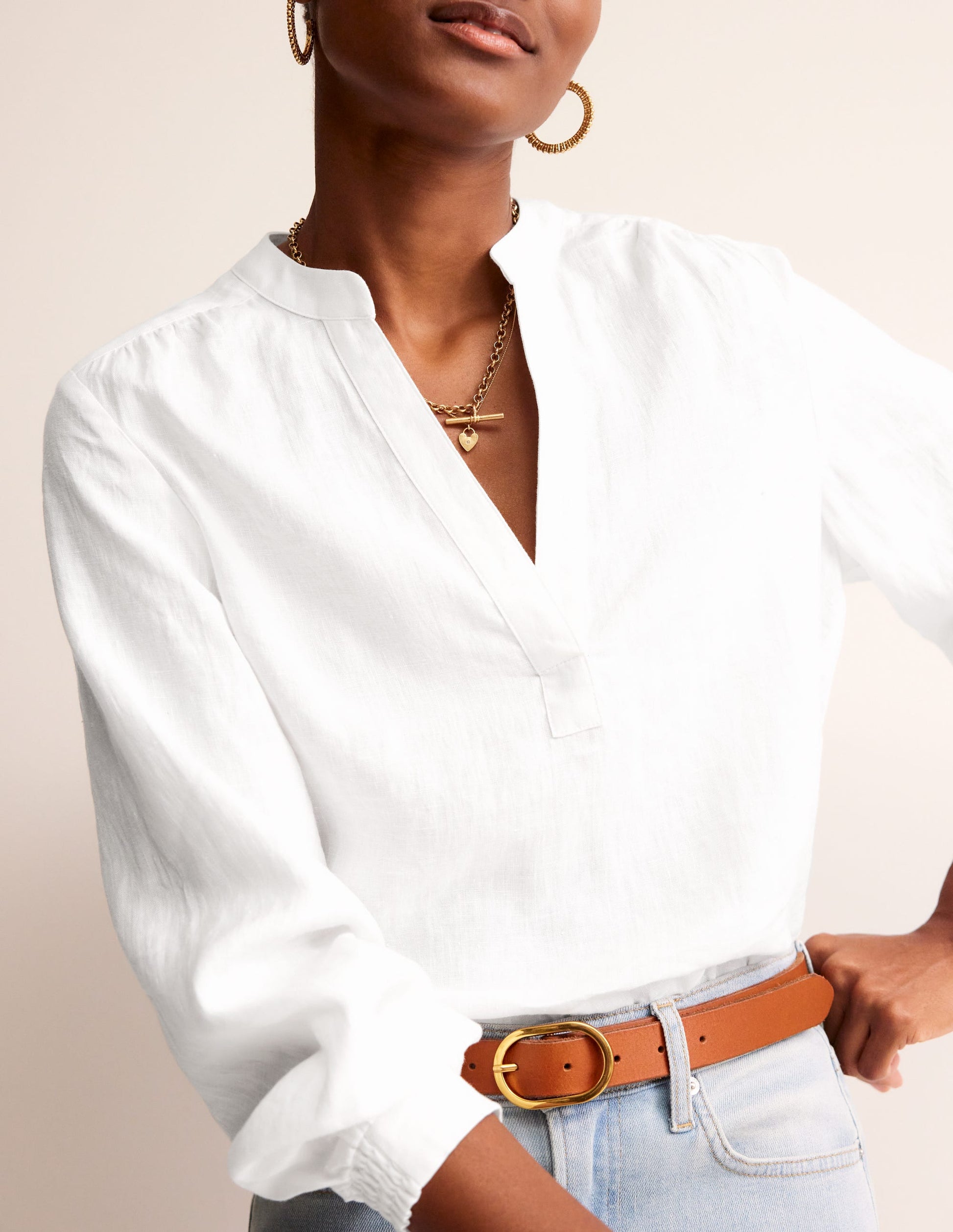 Alice Linen Top-White-2