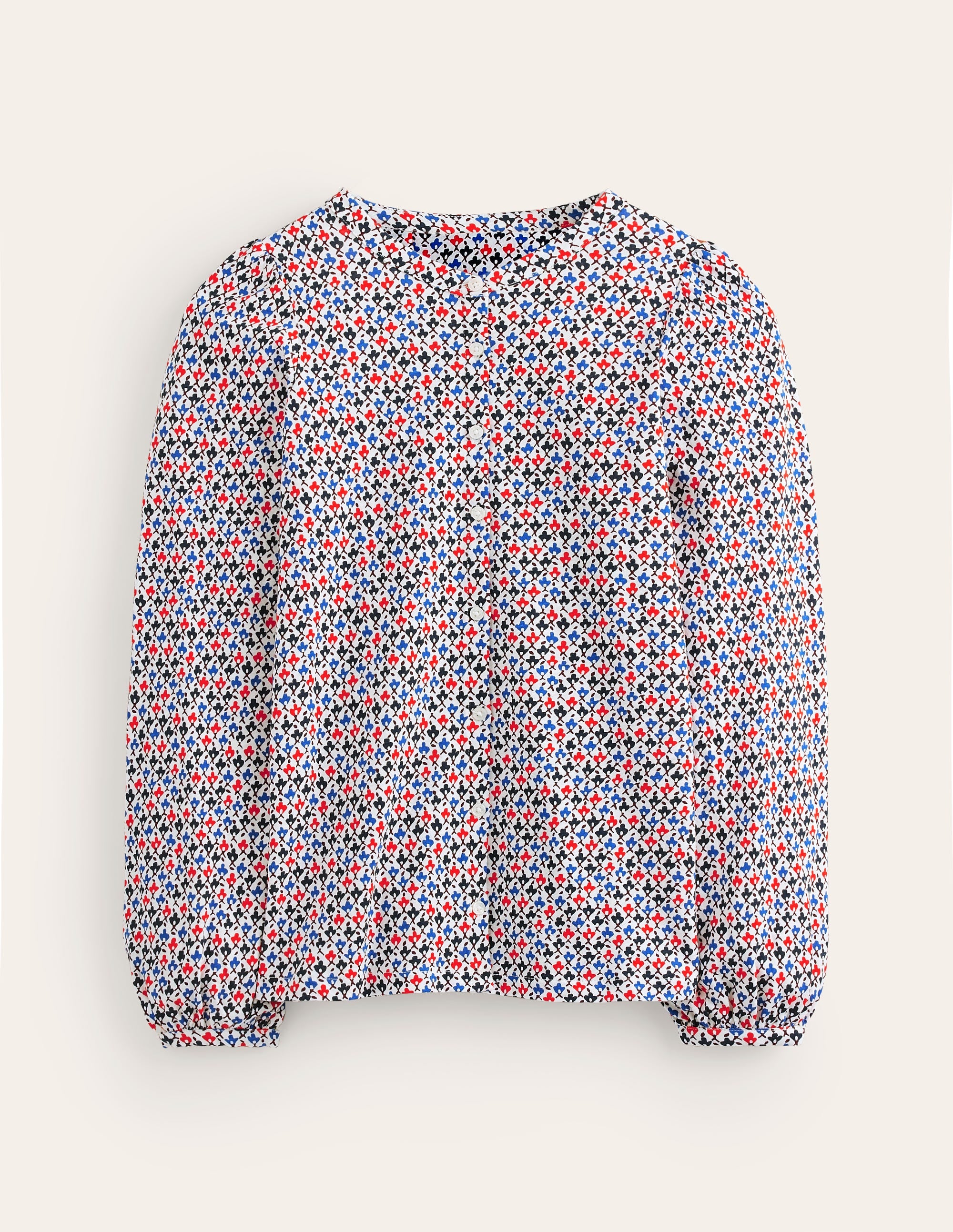 Marina Jersey Shirt-Multi, Trellis Bud - Image 5