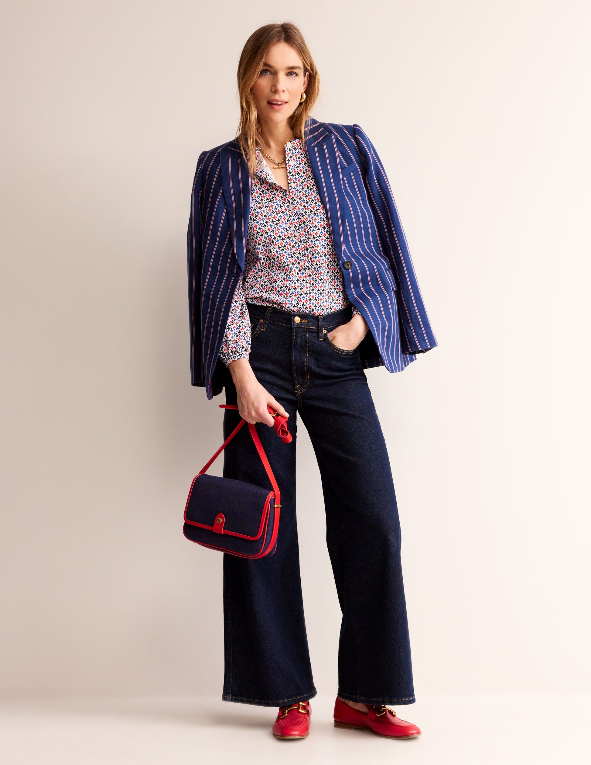 Marina Jersey Shirt-Multi, Trellis Bud-4